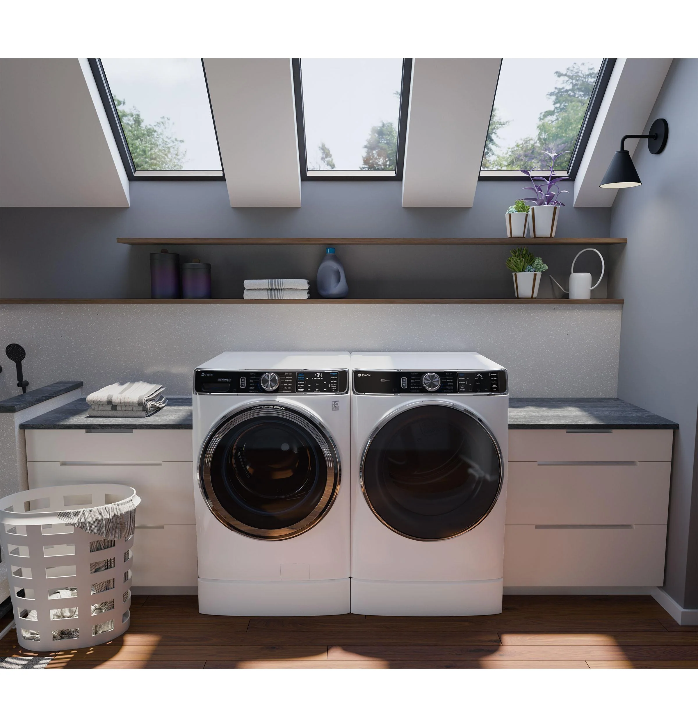 PFD87ESSVWW GE Profile™ 7.8 cu. ft. Capacity Smart Front Load Electric Dryer with Steam and Sanitize Cycle - Image 14