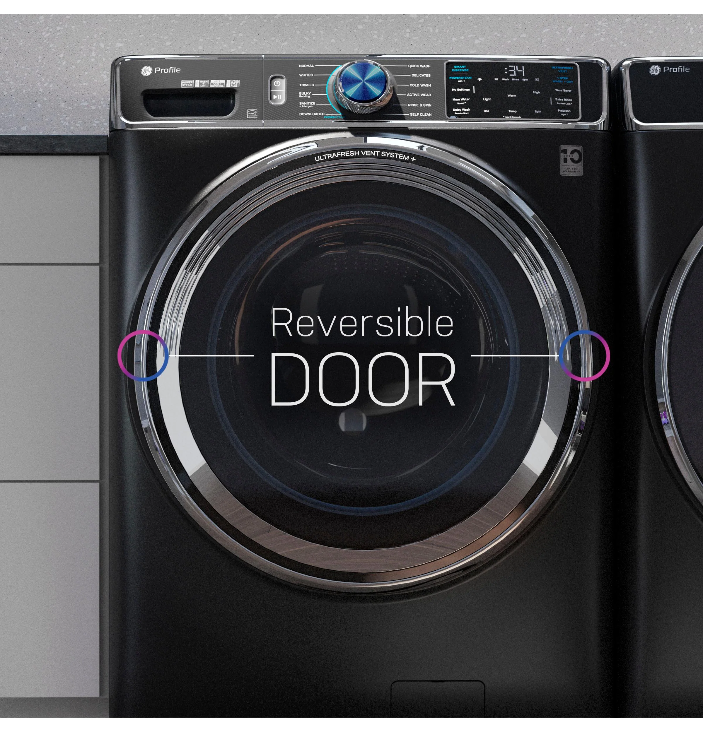 PFD87ESSVWW GE Profile™ 7.8 cu. ft. Capacity Smart Front Load Electric Dryer with Steam and Sanitize Cycle - Image 6