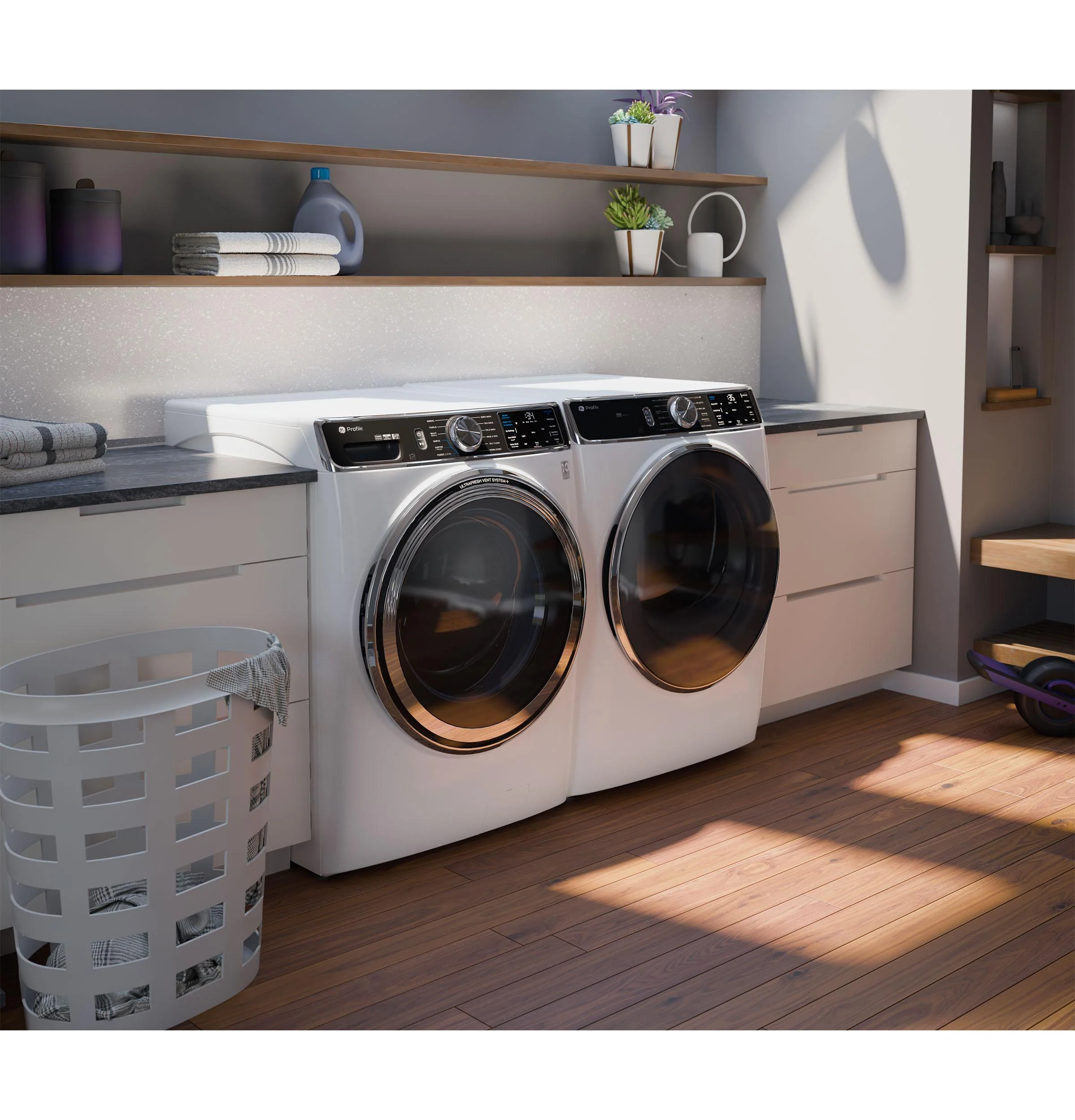 PFD87GSSVWW GE Profile™ 7.8 cu. ft. Capacity Smart Front Load Gas Dryer with Steam and Sanitize Cycle - Image 20