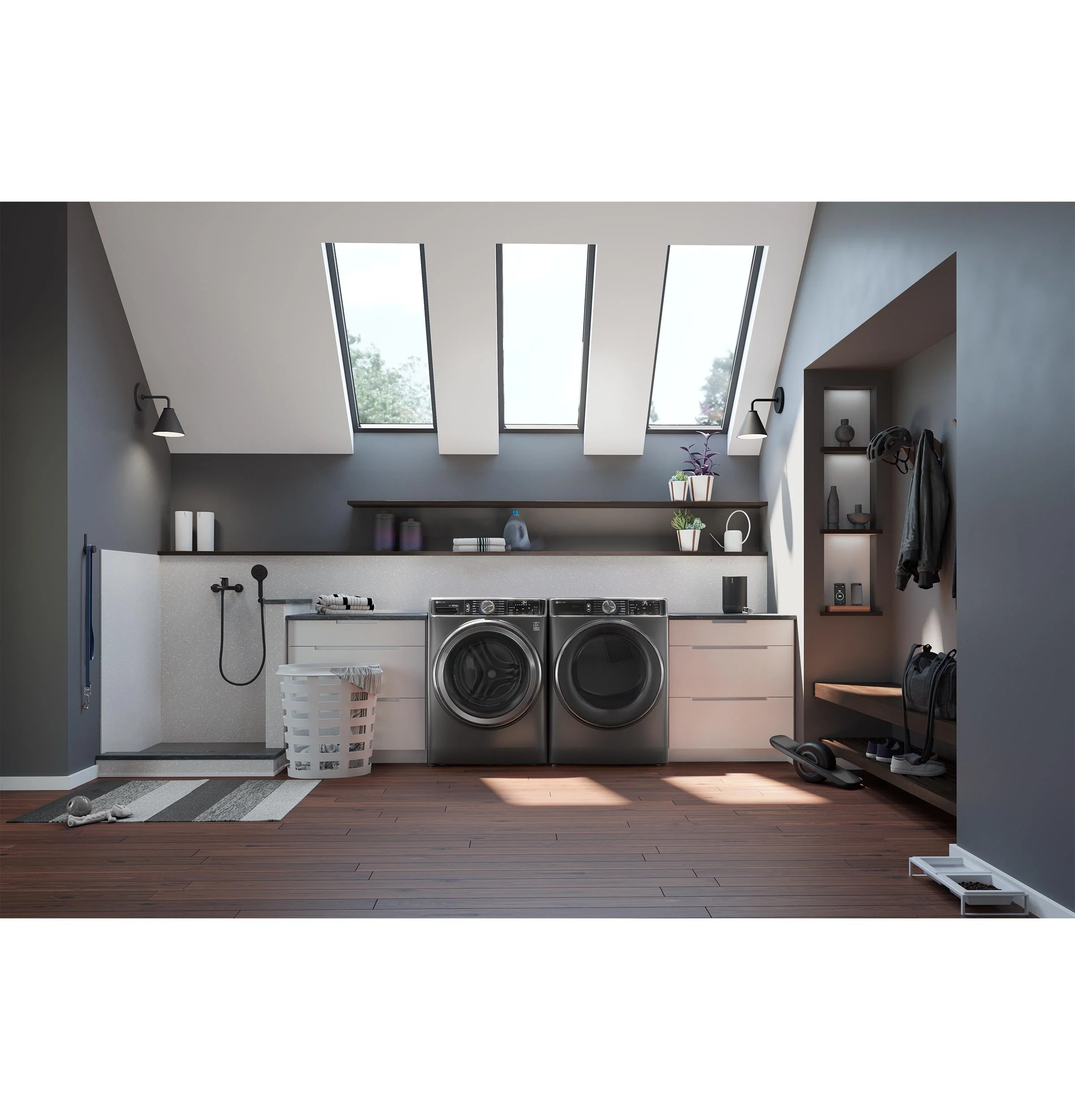PFD95GSPWDS GE Profile™ ENERGY STAR® 7.8 cu. ft. Capacity Smart Front Load Gas Dryer with Steam and Sanitize Cycle - Image 12