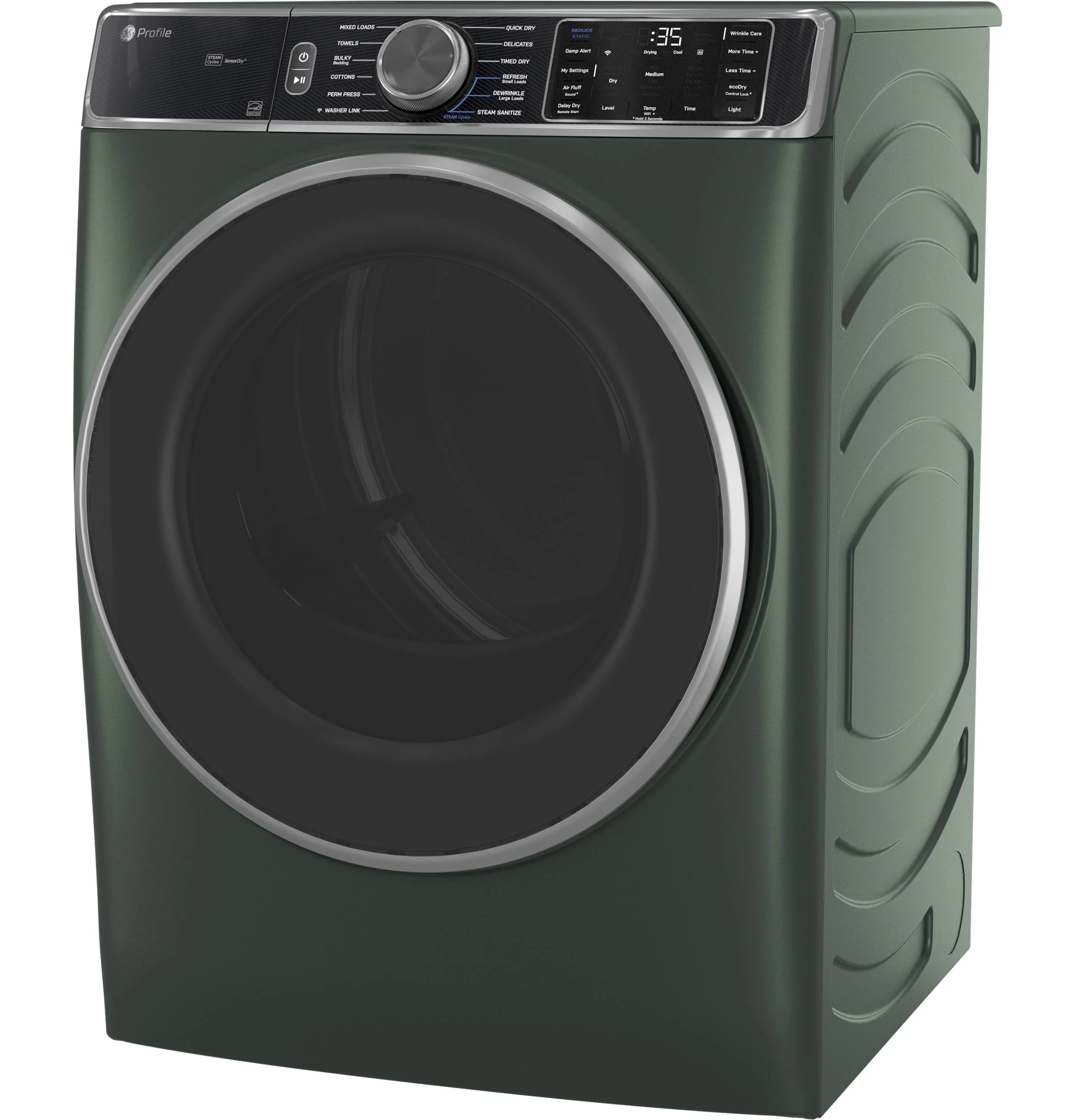 PFD95GSPWGN GE Profile™ ENERGY STAR® 7.8 cu. ft. Capacity Smart Front Load Gas Dryer with Steam and Sanitize Cycle - Image 5