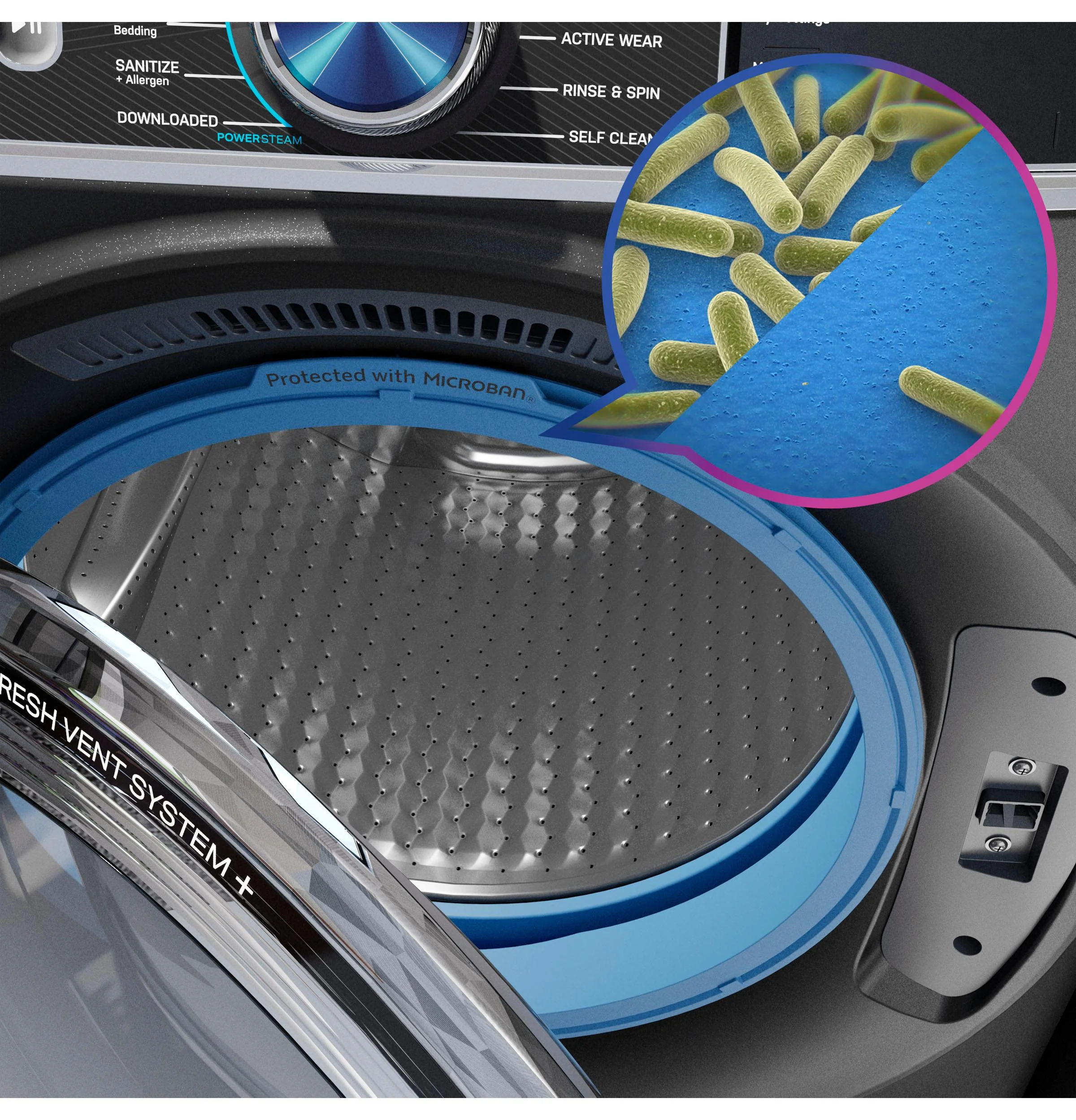 PFW870SPVRS GE Profile™ 5.3 cu. ft. Capacity Smart Front Load ENERGY STAR® Washer with UltraFresh™ Vent System+ with OdorBlock™