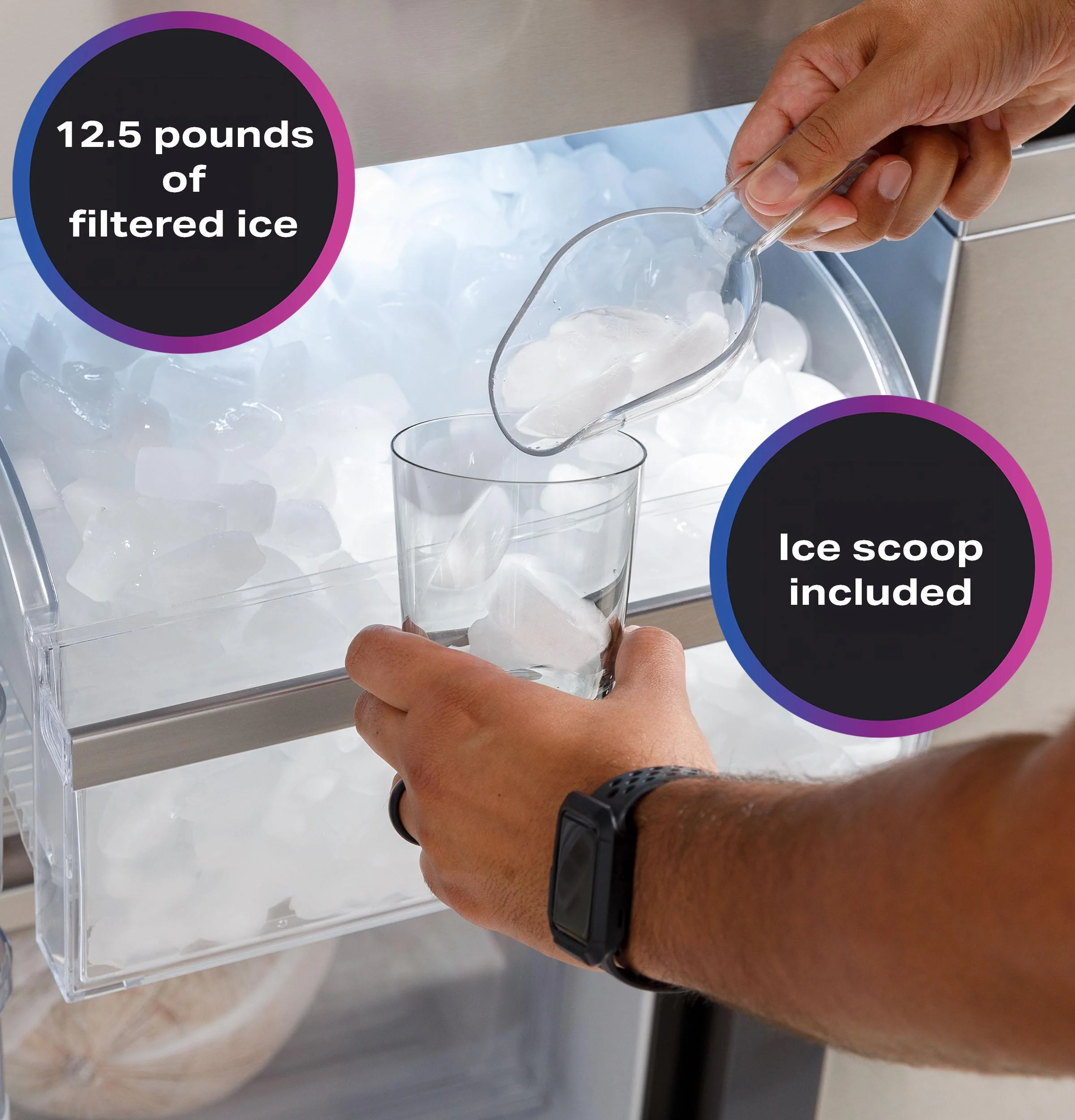 PHD23BYWFS GE Profile™ ENERGY STAR® 22.9 Cu. Ft. Counter-Depth Quad-Door Refrigerator with Dual-Dispense AutoFill Pitcher and Door in Door - Image 9