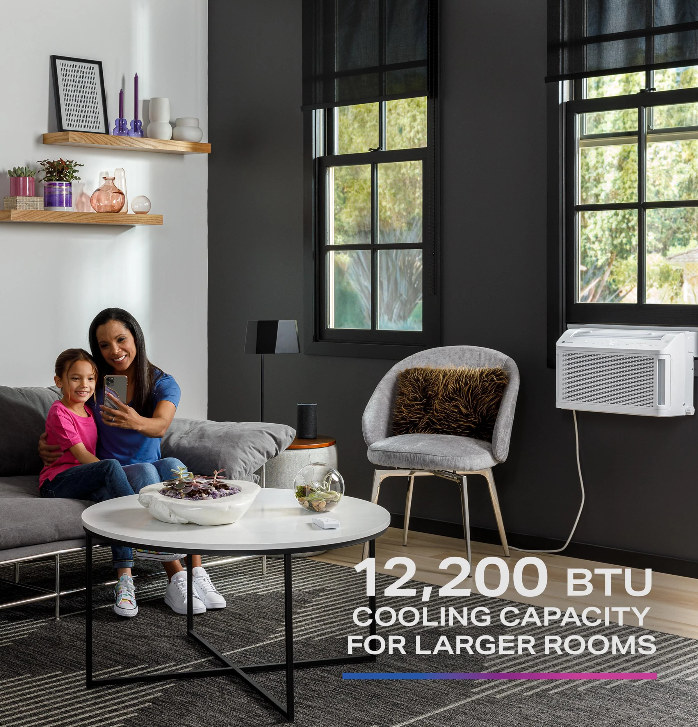 PHNT12CC GE Profile ClearView™ ENERGY STAR® 12,200 BTU Inverter Smart Ultra Quiet Window Air Conditioner for Large Rooms up to 550 sq. ft. - Image 10
