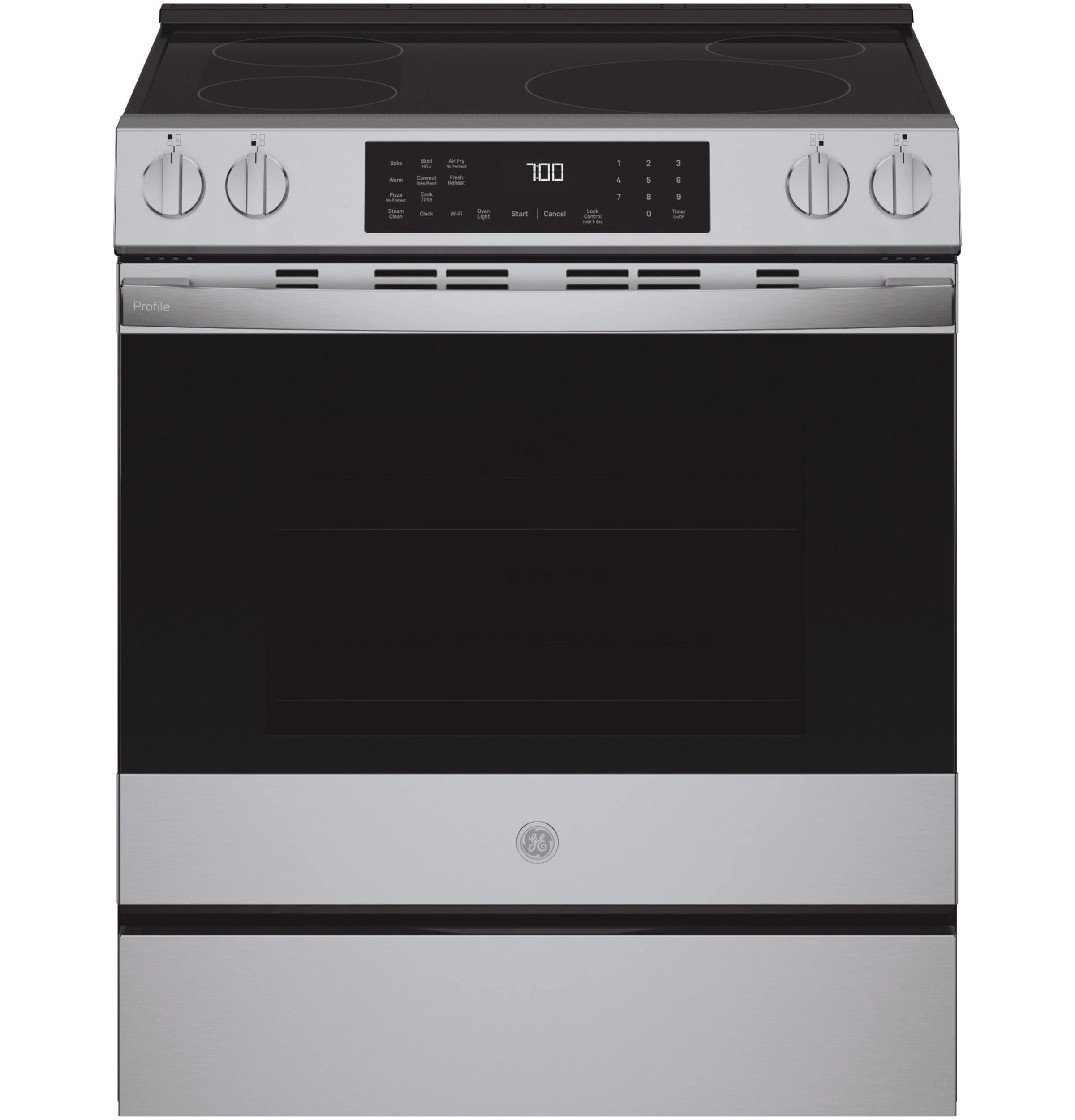 PHS700AYFS GE Profile™ ENERGY STAR® 30" Smart Slide-In Induction and Convection Range with No Preheat Air Fry and EasyWash™ Oven Tray