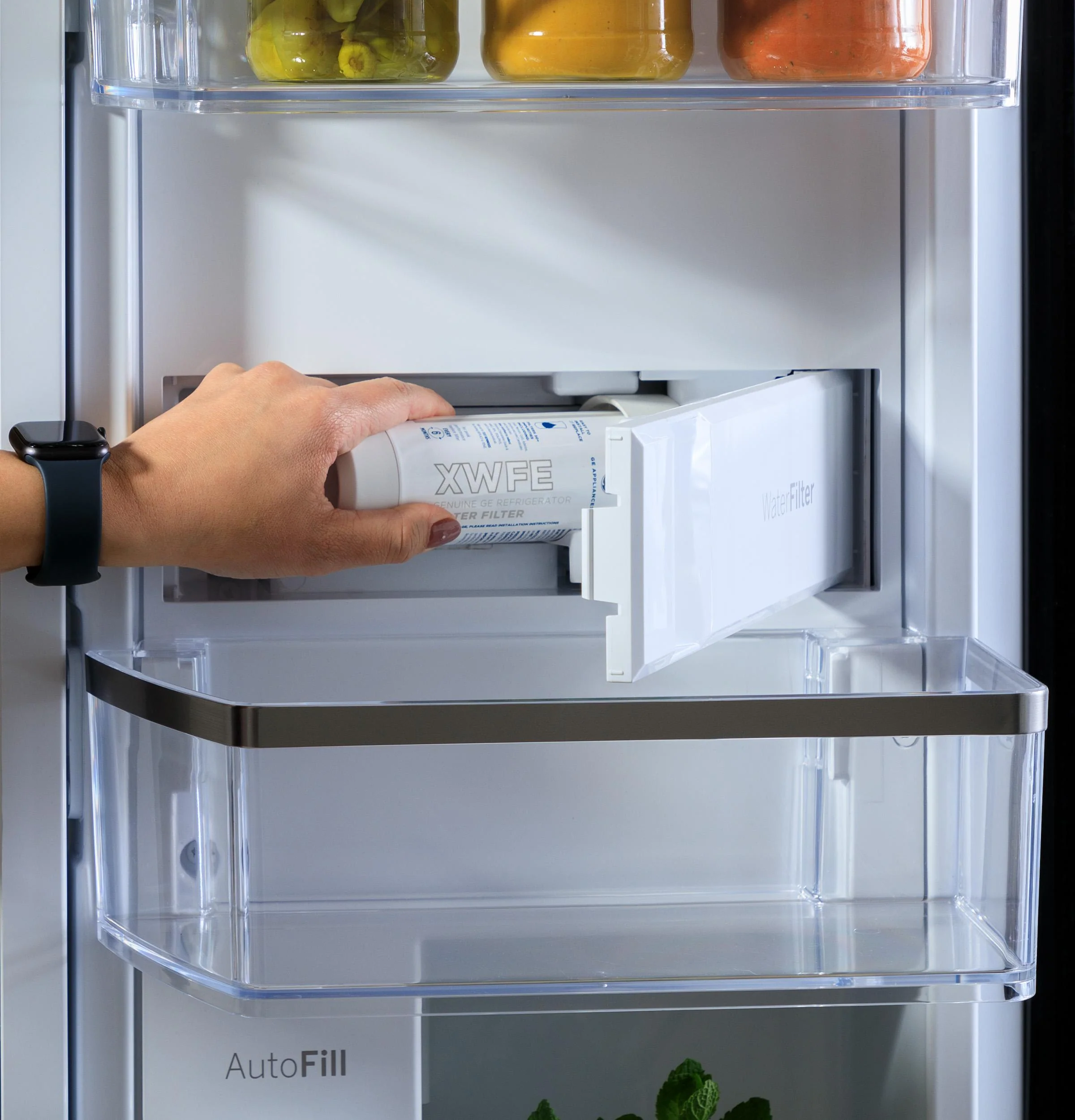 PJD23BYWFS GE Profile™ ENERGY STAR® 23.3 Cu. Ft. Smart Counter-Depth Fingerprint Resistant 4-Door French-Door Refrigerator with Door In Door - Image 18