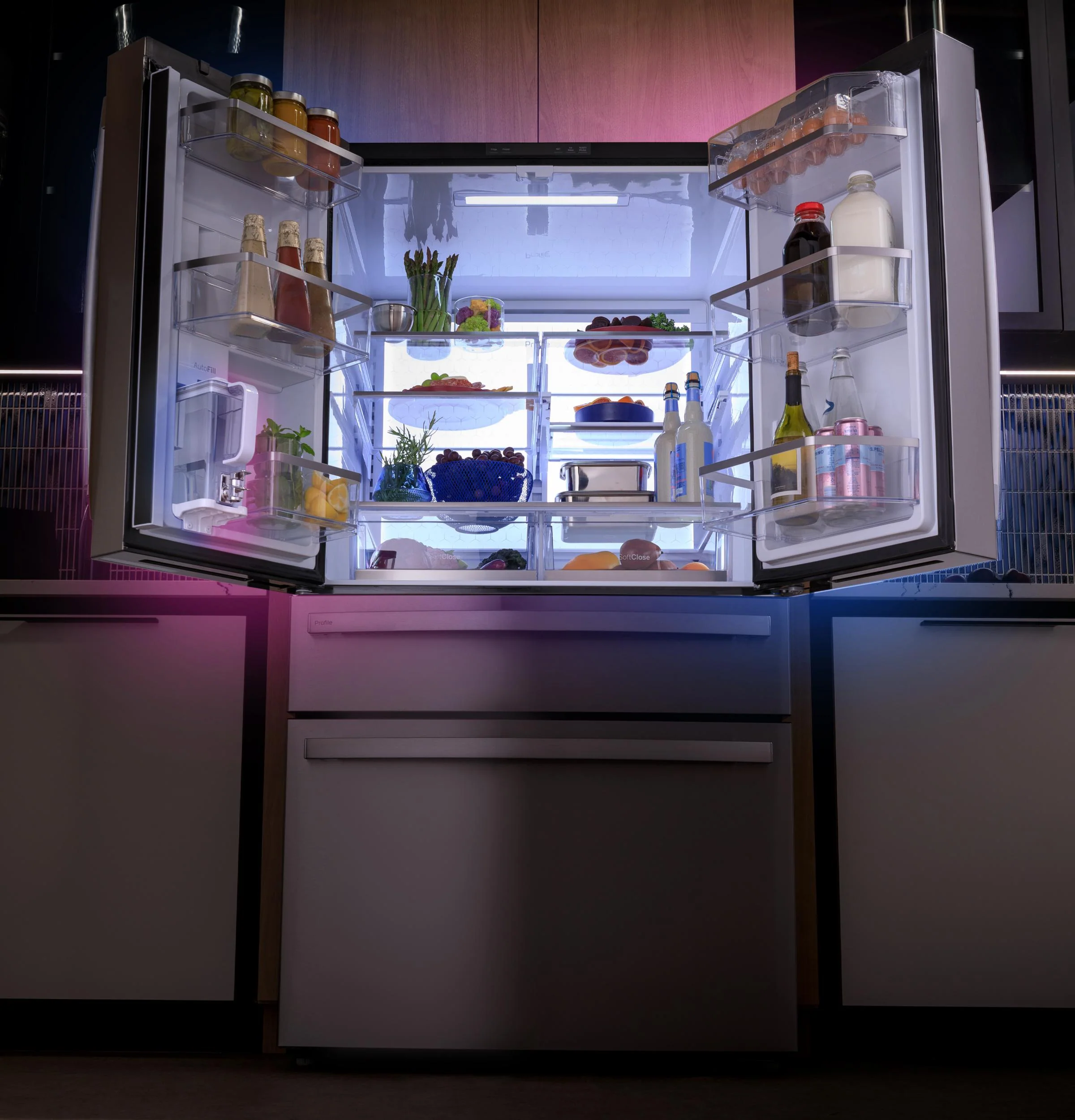 PJE23BYWFS GE Profile™ ENERGY STAR® 23.2 Cu. Ft. Smart Counter-Depth Fingerprint Resistant 4-Door French-Door Refrigerator - Image 6