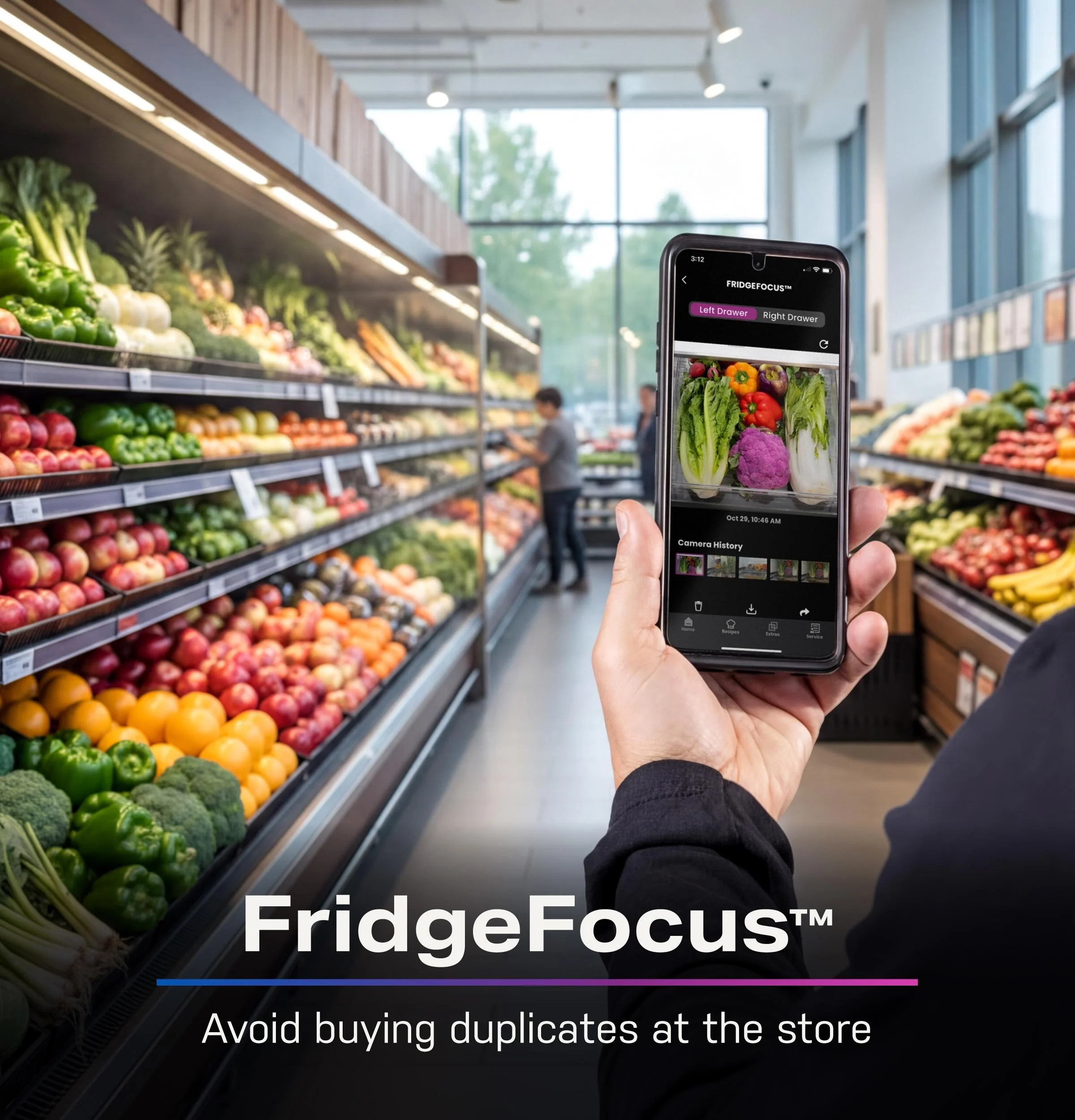 PVD28HYYFS GE Profile™ ENERGY STAR® 27.9 Cu. Ft. Smart 4-Door French-Door Refrigerator with Kitchen Assistant™ - Image 22