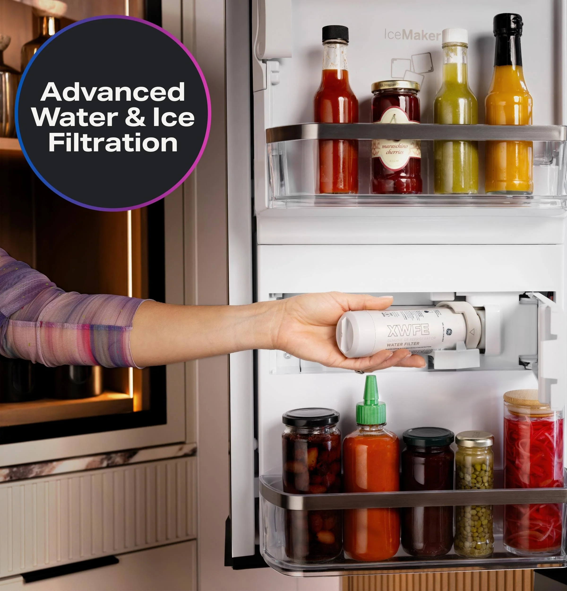 PVD28HYYFS GE Profile™ ENERGY STAR® 27.9 Cu. Ft. Smart 4-Door French-Door Refrigerator with Kitchen Assistant™ - Image 41