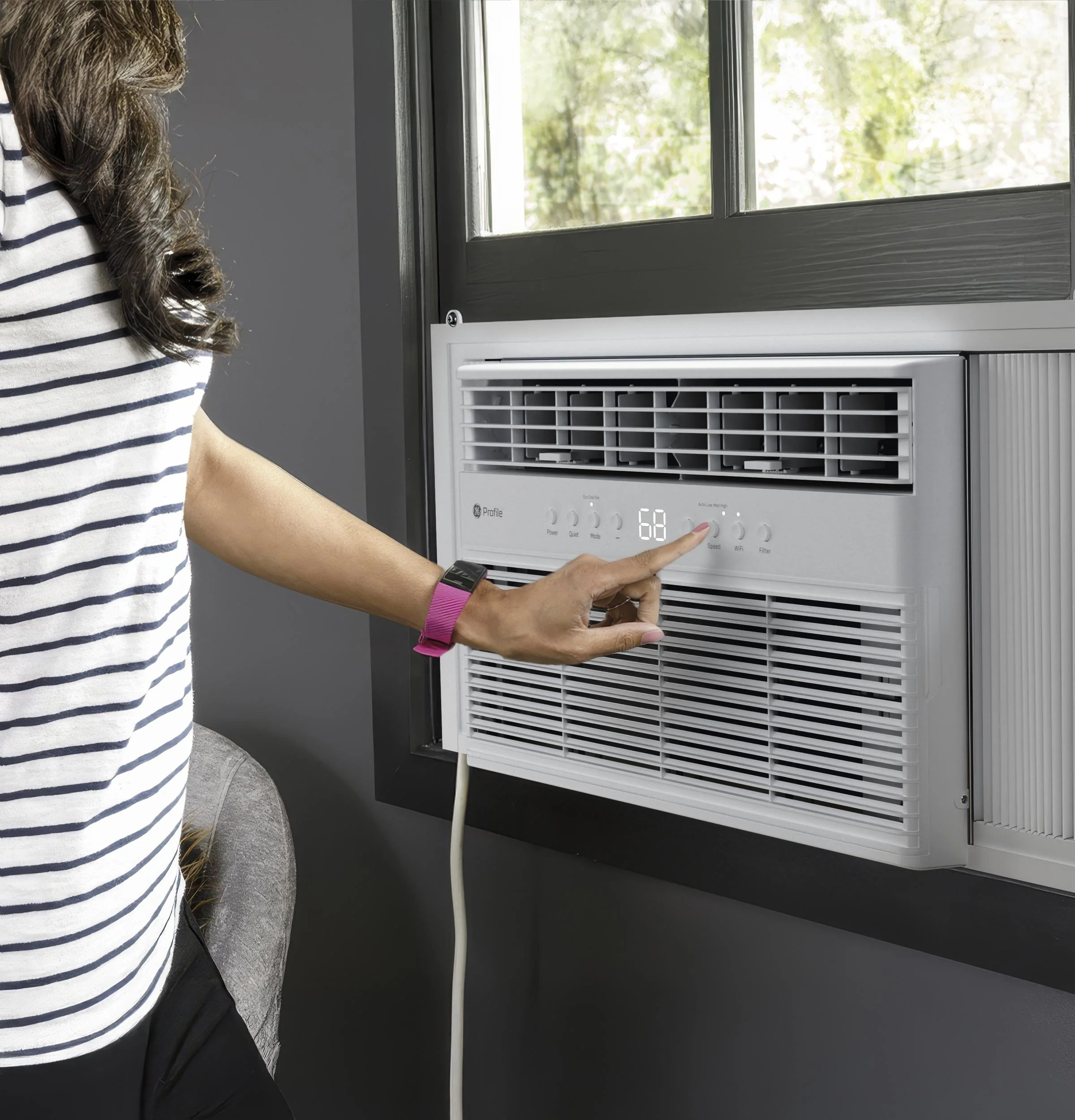 PWJV10WWF GE Profile™ 10,000 BTU Inverter Smart Ultra Quiet Window Air Conditioner for Medium Rooms up to 450 sq. ft. - Image 5