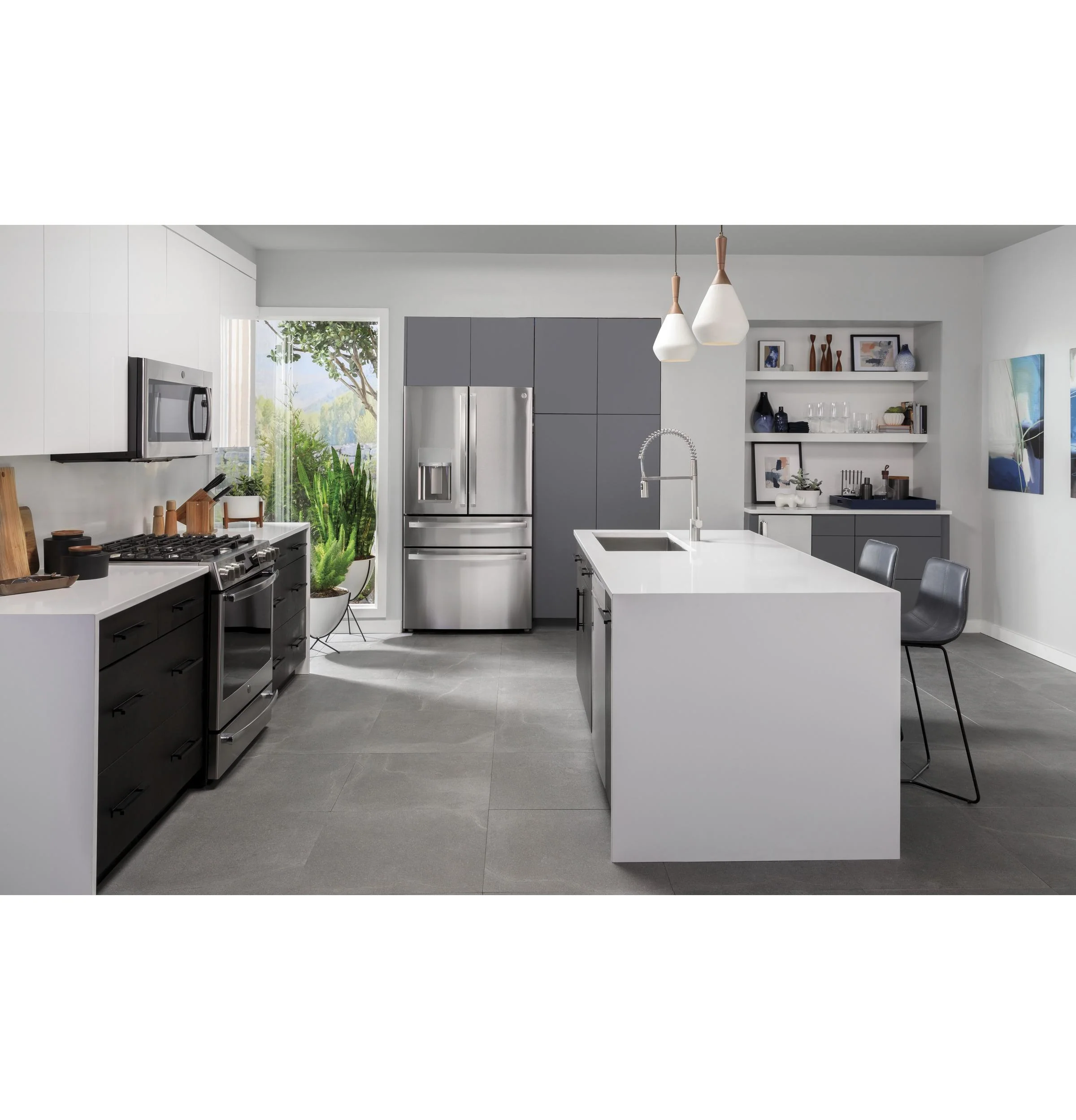 PXD22BYPFS GE Profile™ 22.4 Cu. Ft. Smart Counter-Depth Fingerprint Resistant 4-Door French-Door Refrigerator with Door In Door - Image 40