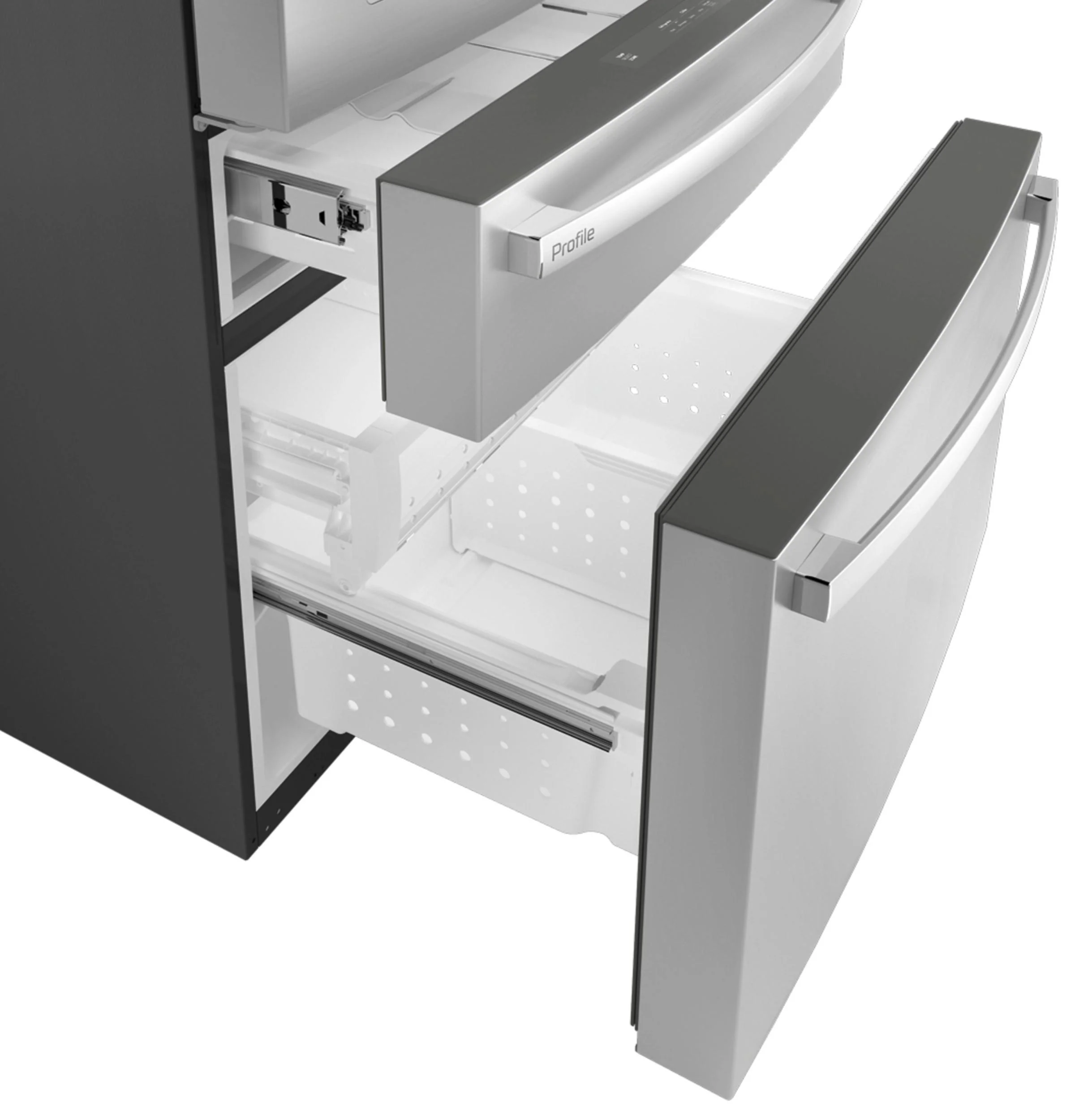 PXD22HYYFS GE Profile™ ENERGY STAR® 22.4 Cu. Ft. Smart Counter-Depth 4-Door French-Door Refrigerator with Kitchen Assistant™ - Image 11