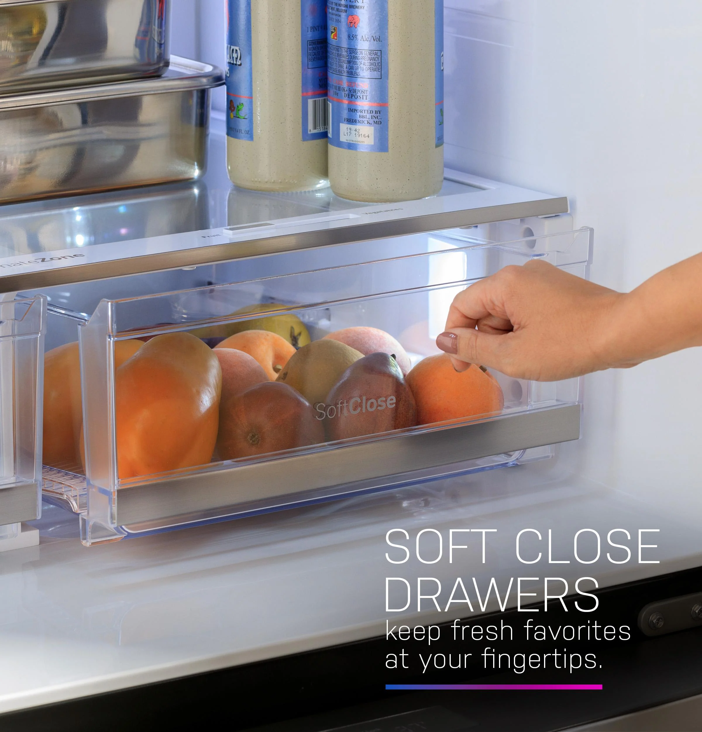PXD22HYYFS GE Profile™ ENERGY STAR® 22.4 Cu. Ft. Smart Counter-Depth 4-Door French-Door Refrigerator with Kitchen Assistant™ - Image 38