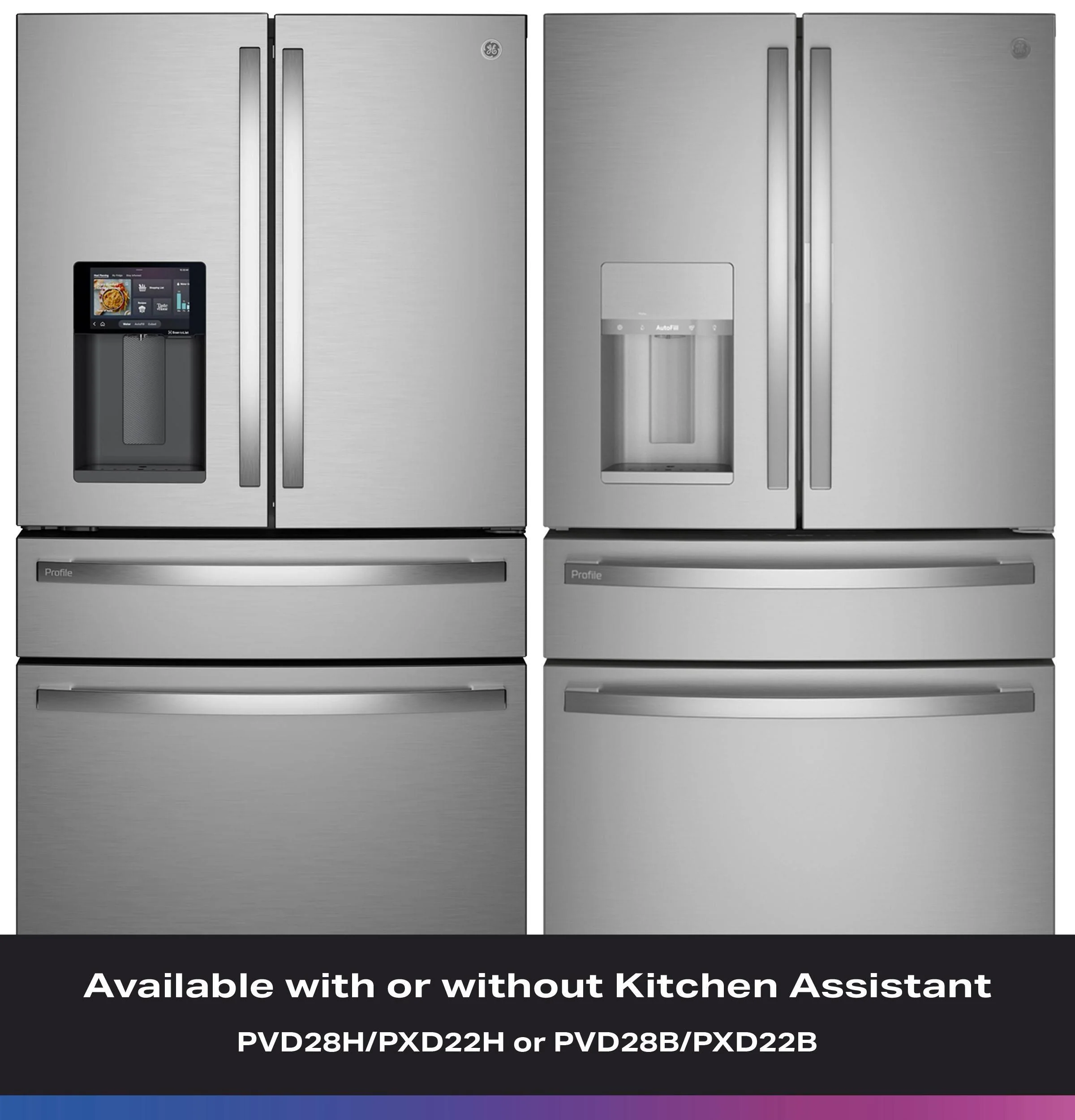 PXD22HYYFS GE Profile™ ENERGY STAR® 22.4 Cu. Ft. Smart Counter-Depth 4-Door French-Door Refrigerator with Kitchen Assistant™ - Image 43