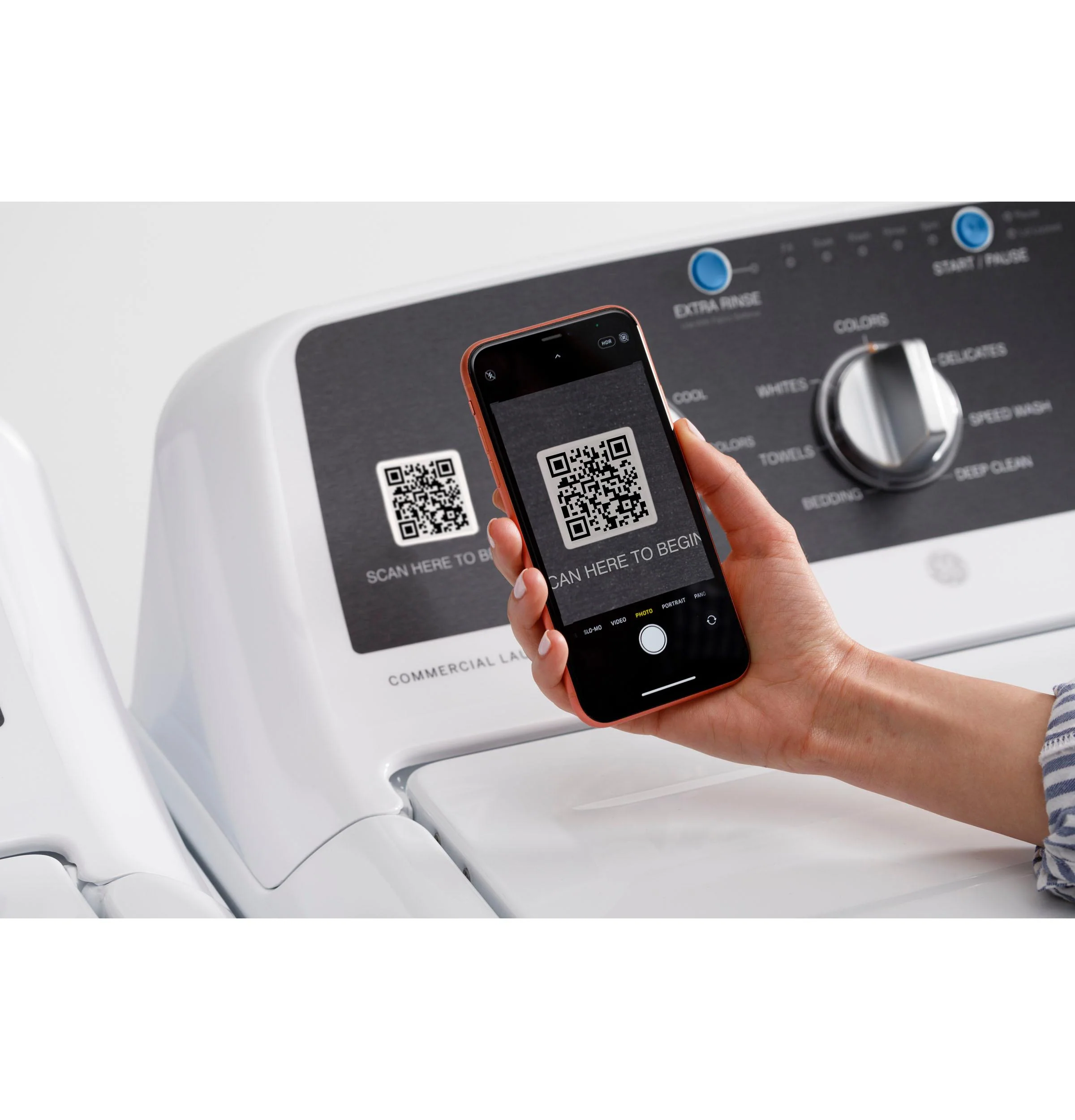 VTD52EASRWB GE® 7.4 cu. ft. Capacity aluminized alloy drum Commercial Electric Dryer with Sensor Dry, Built-In App Payment System SITE WIFI REQUIRED - Image 7