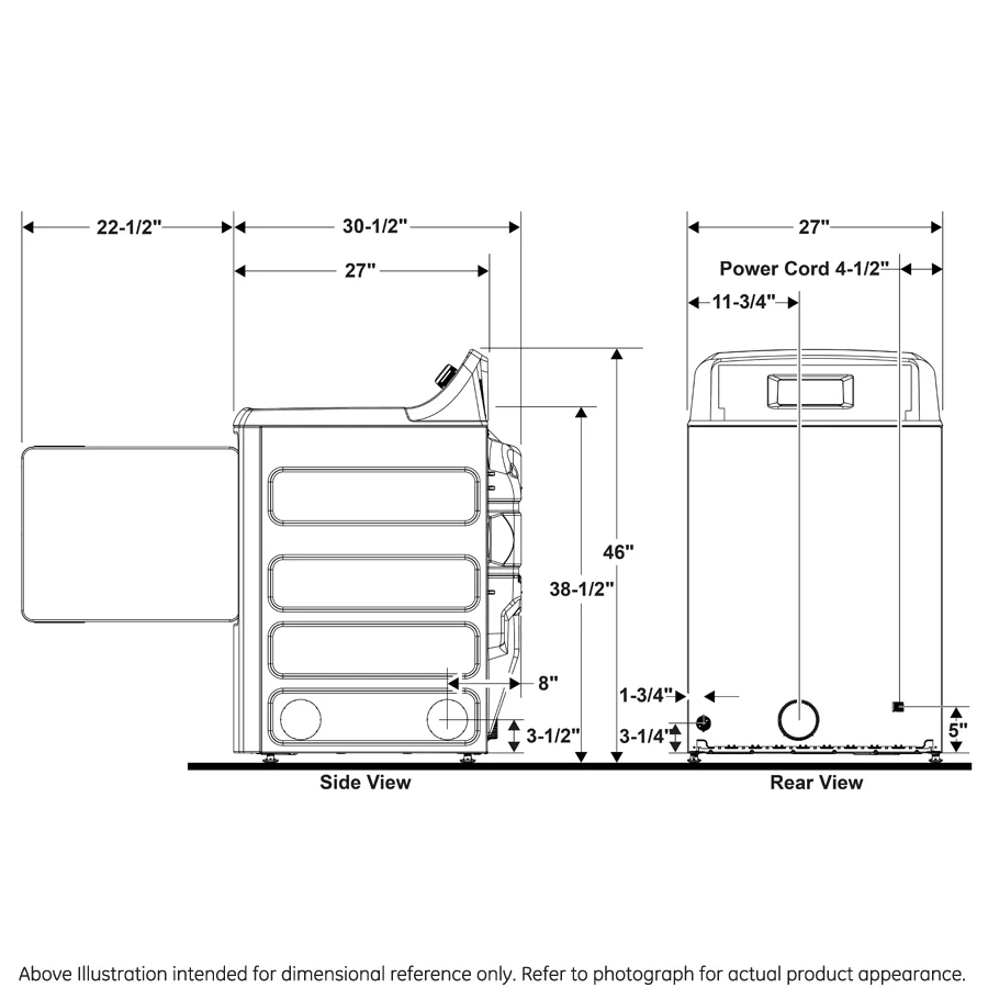 VTD52GASRWB GE® 7.4 cu. ft. Capacity aluminized alloy drum Commercial Gas Dryer with Sensor Dry, Built-In App Payment System SITE WIFI REQUIRED - Image 11