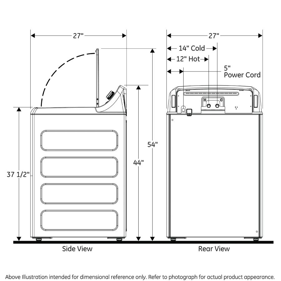 VTW525ASRWB GE® 4.2 cu. ft. Capacity Commercial Washer with Stainless Steel Basket, Built-In App Payment System SITE WIFI REQUIRED - Image 10