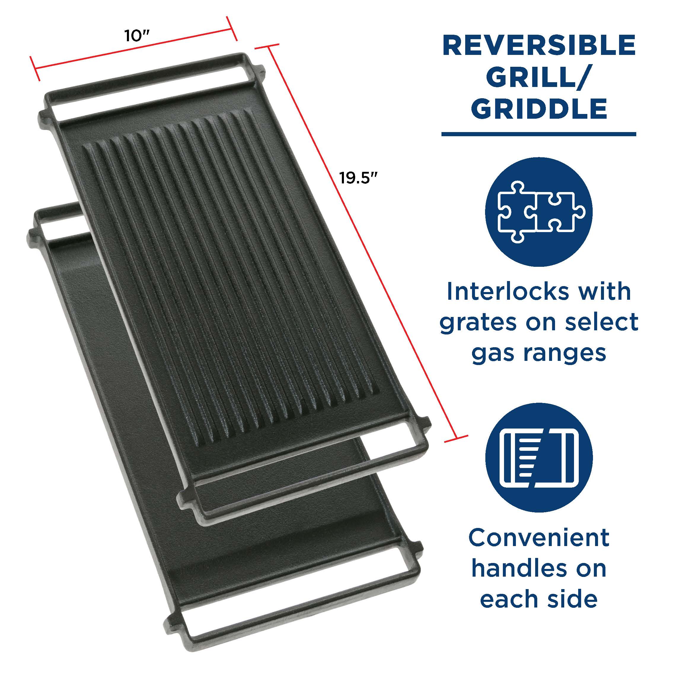 Ge Appliances WB31X24998 Reversible Griddle / Grill Combo - Image 7