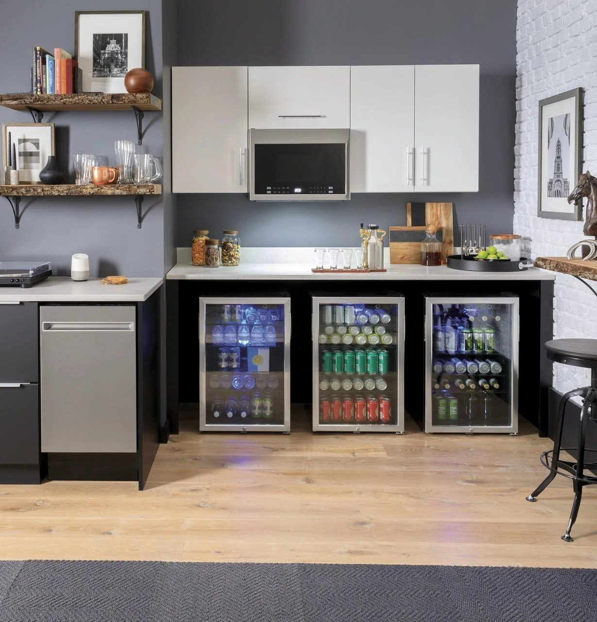 Haier HEBF100BXS 150-Can Beverage Center - Image 14