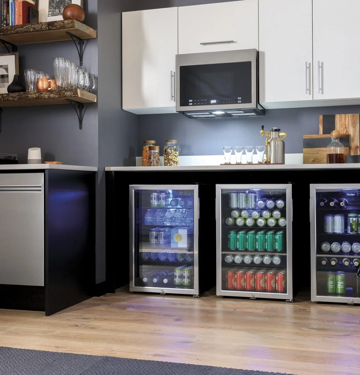 Haier HEBF100BXS 150-Can Beverage Center - Image 36