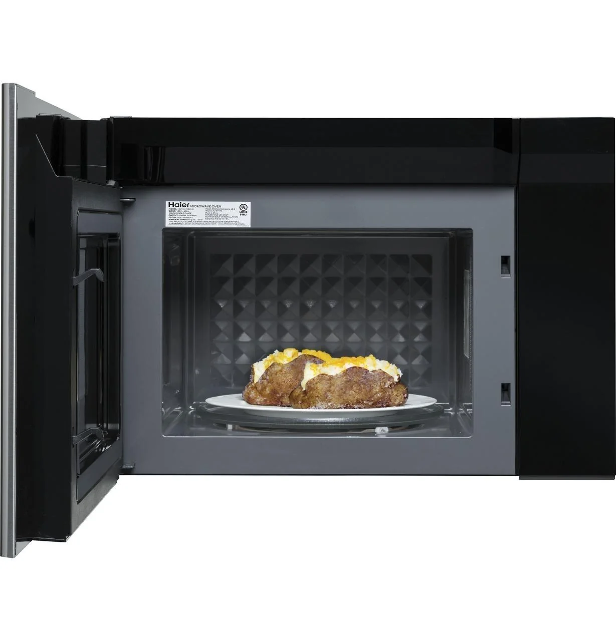 Haier HMV1472BHS 24" 1.4 Cu. Ft. Over-The-Range Microwave Oven - Image 8