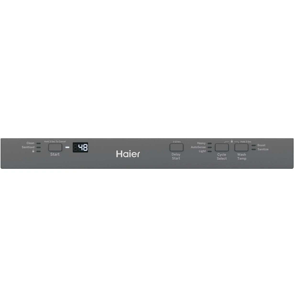 QDT125SSLSS Haier ENERGY STAR® 18" Stainless Steel Interior Dishwasher with Sanitize Cycle - Image 3