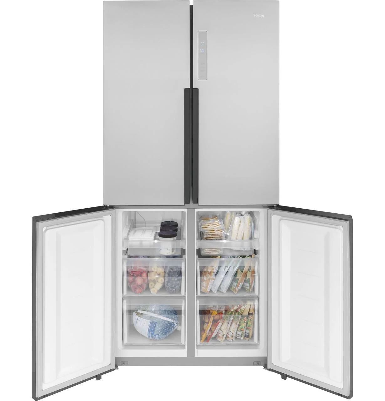 QHE16HYPFS Haier ENERGY STAR® 16.8 Cu. Ft. Quad Door Refrigerator - Image 28