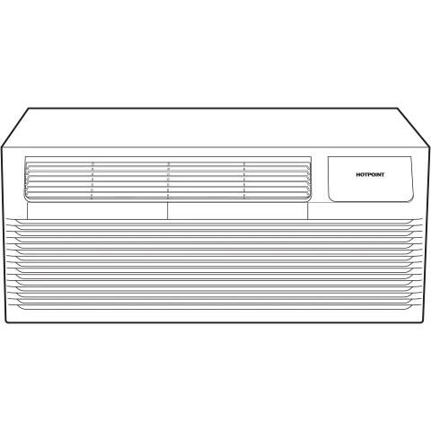 AH11E15D5B Hotpoint® PTAC with Electric Heat 15,000 BTU, 30 amps, 230/208 Volt - Image 14