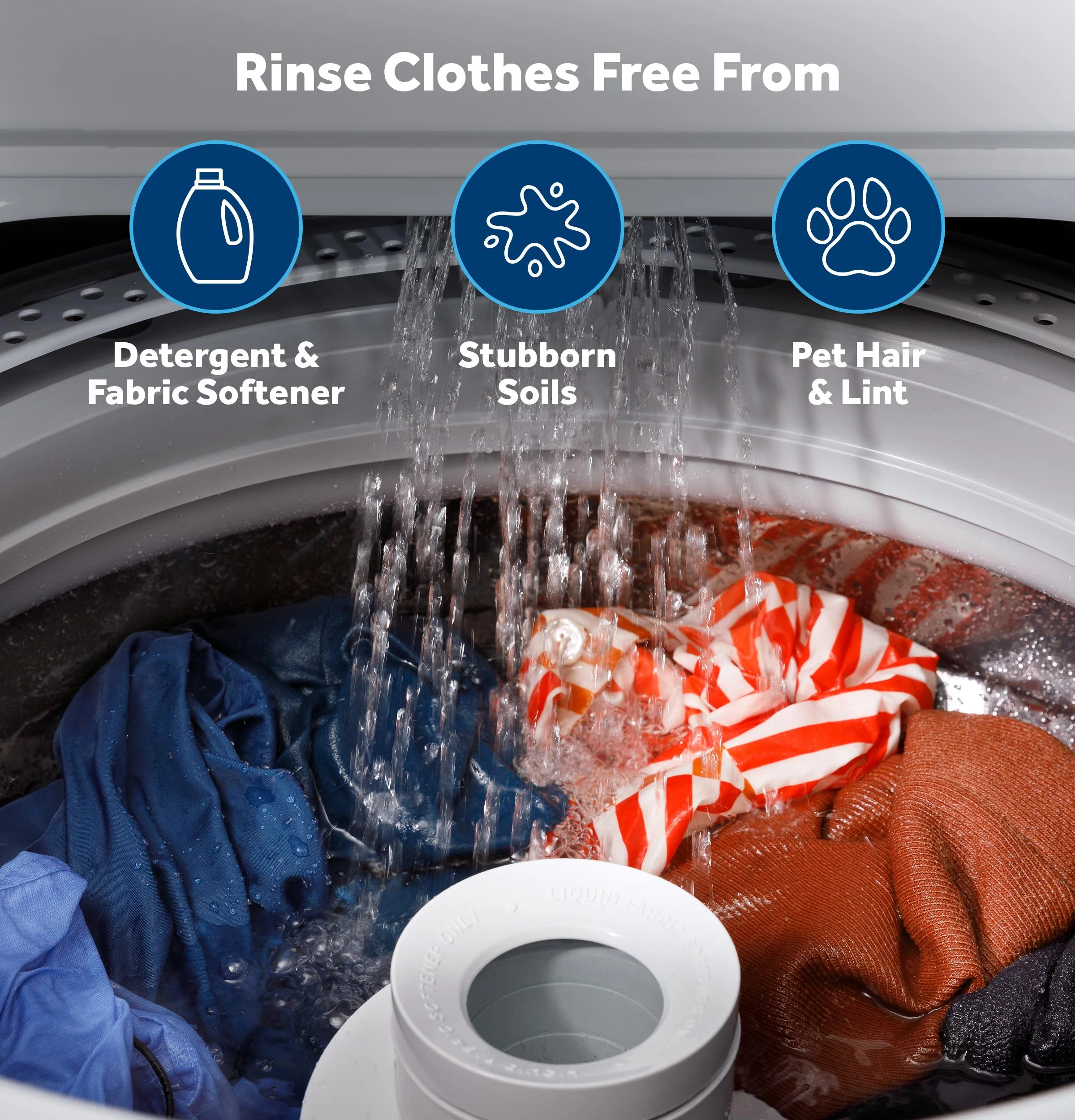 HTW265ASWWW Hotpoint® 4.0 cu. ft. Capacity Washer with Stainless Steel Basket,Cold Plus and Water Level Control - Image 2
