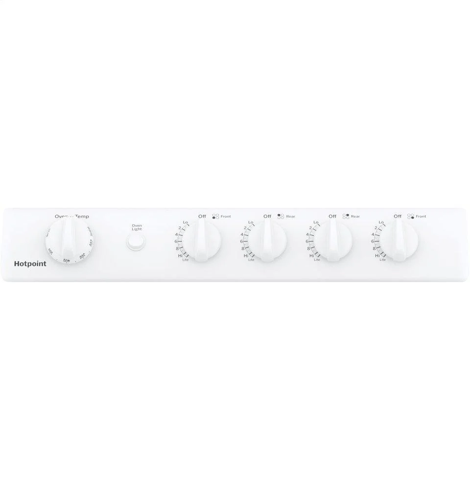 RGAS300DMWW Hotpoint® 24" Front-Control Free-Standing Gas Range with Large Window - Image 2