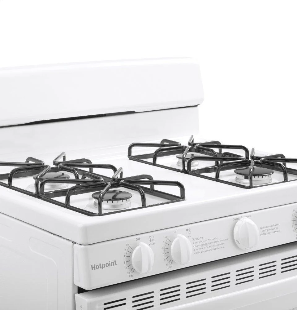 RGBS200DMWW Hotpoint® 30" Free-Standing Gas Range with Cordless Battery Ignition - Image 7