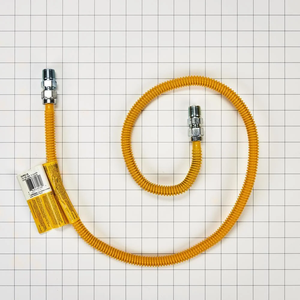 Kitchenaid 20313148A Gas Dryer Connector 4' - 1/2" MIP X 1/2" MIP, 1/2" OD AND 3/8" ID - Image 2