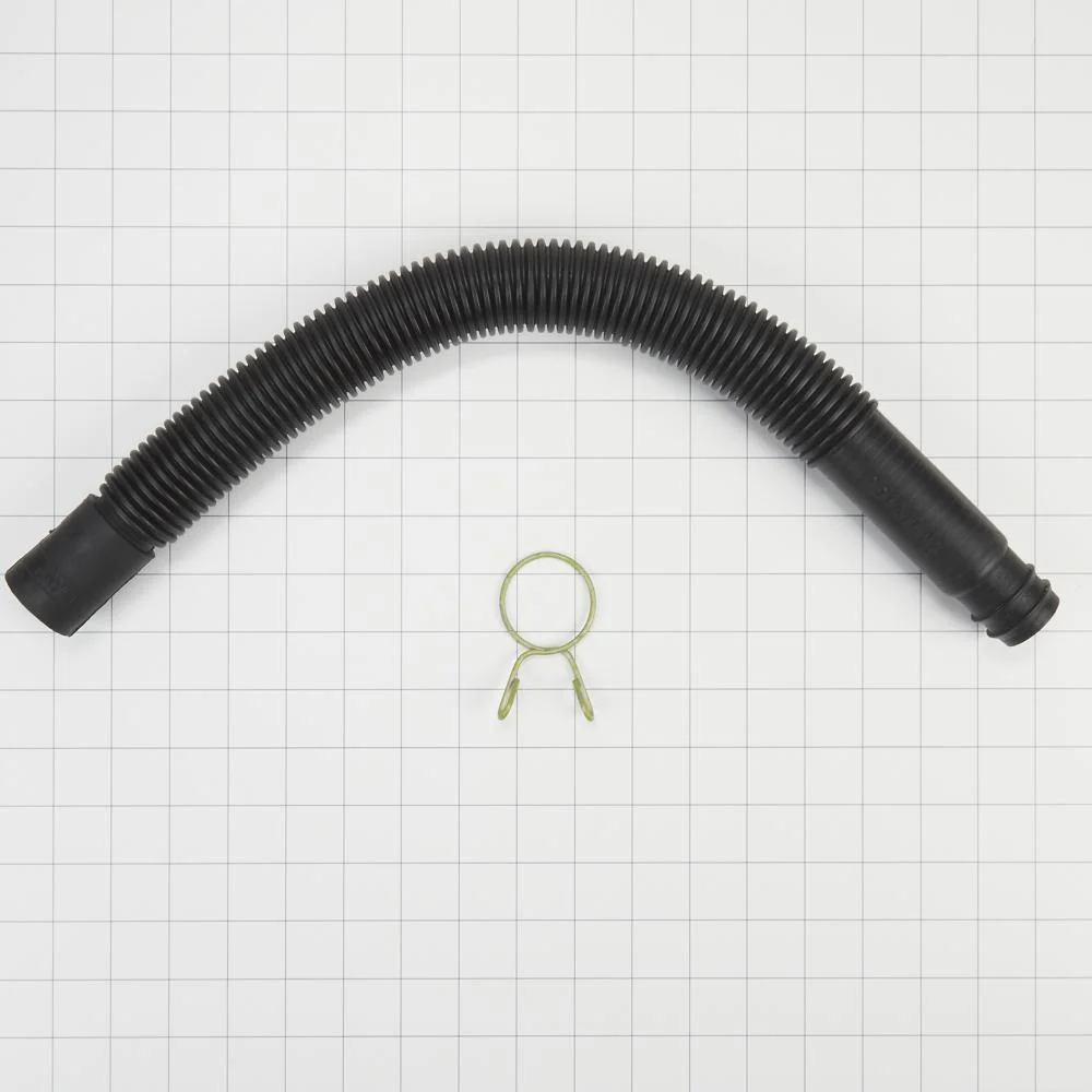 Kitchenaid 285702 21" Black corrugated top load washer drain hose with fittings & clamp (excludes Bravos-Cabrio) - 1 pack - Image 3