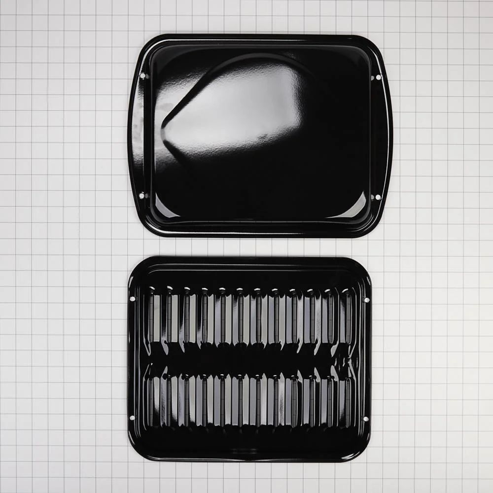 Kitchenaid 4396923 Premium Range Porcelain Broiler Pan and Roasting Rack (Includes Pan and Grid) - Image 12