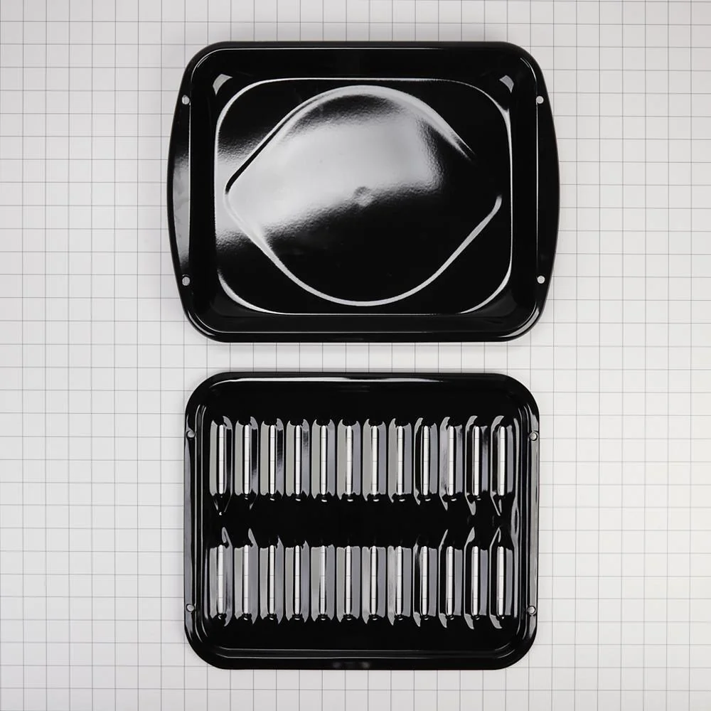 Kitchenaid 4396923 Premium Range Porcelain Broiler Pan and Roasting Rack (Includes Pan and Grid) - Image 13