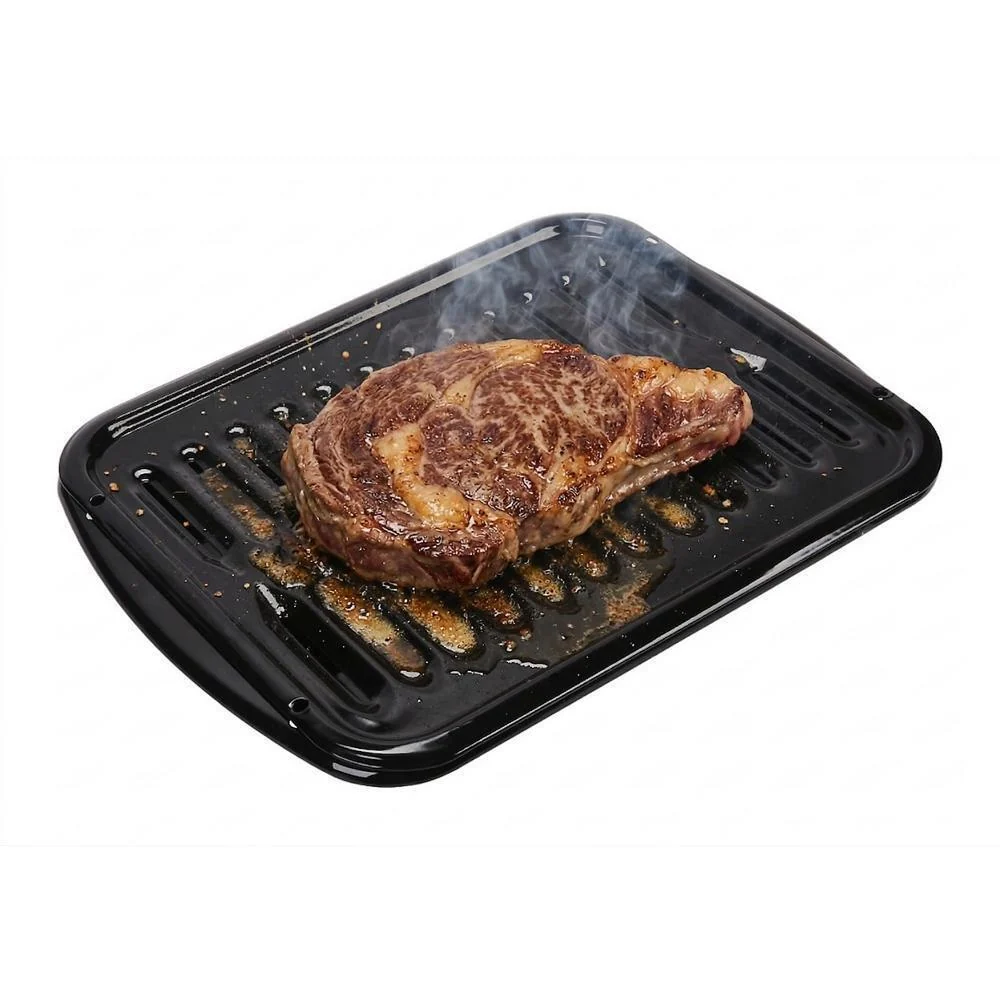 Kitchenaid 4396923 Premium Range Porcelain Broiler Pan and Roasting Rack (Includes Pan and Grid) - Image 3