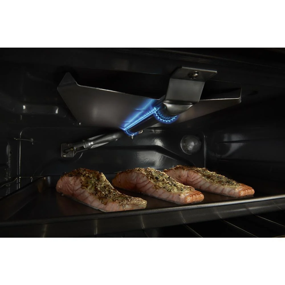 Kitchenaid 4396923 Premium Range Porcelain Broiler Pan and Roasting Rack (Includes Pan and Grid) - Image 6
