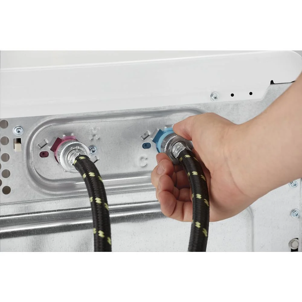 Kitchenaid 8212487RP 5' Braided washer fill hoses with 2 female connections - 2 pack - Image 2