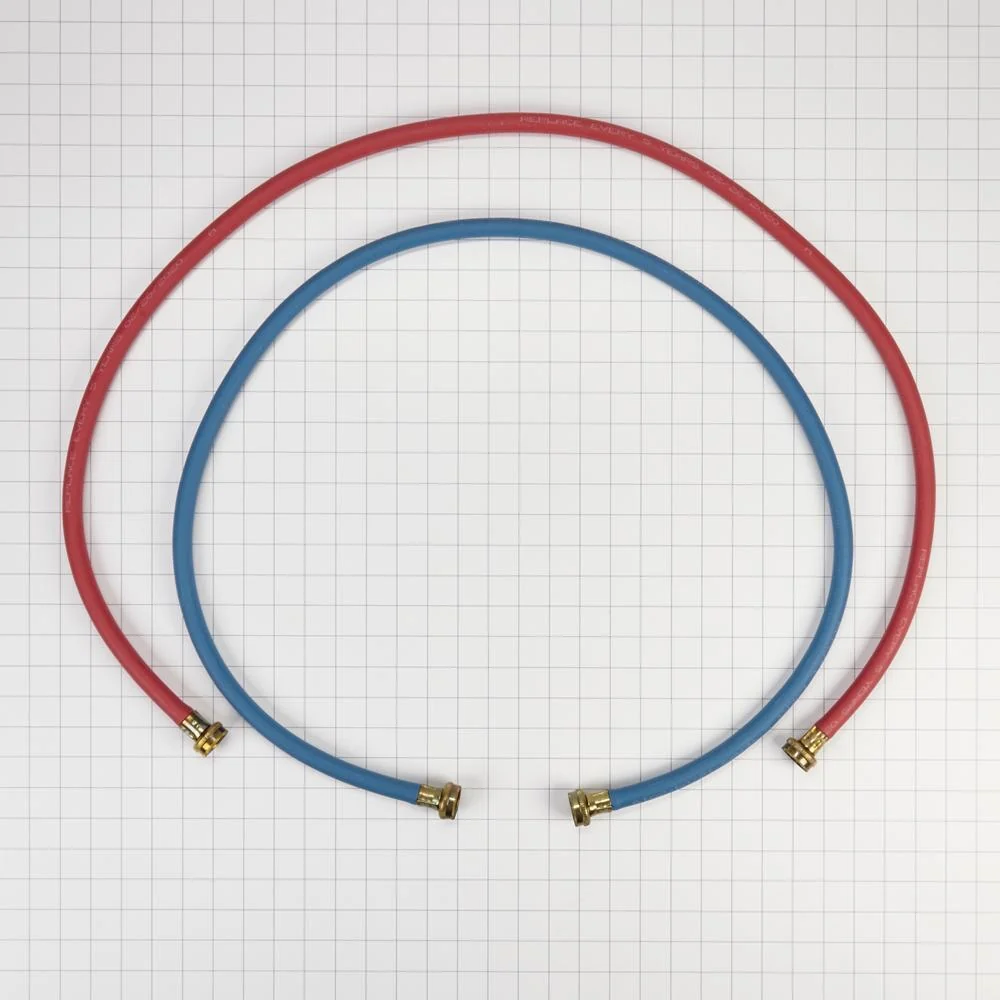 Kitchenaid 8212545RP 5' Rubber washer fill hoses rated 1000 PSI with 2 female connections and built-in O-Rings - 2 pack - Image 10