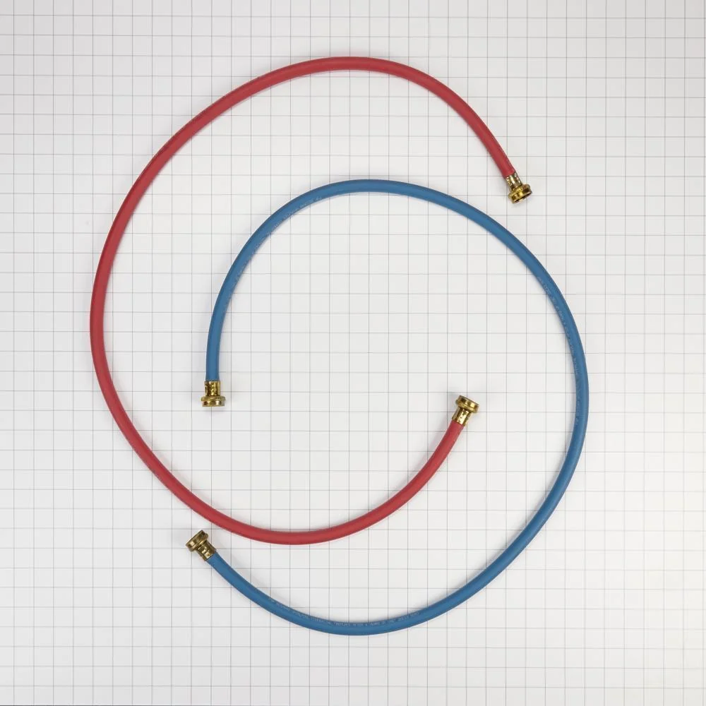 Kitchenaid 8212545RP 5' Rubber washer fill hoses rated 1000 PSI with 2 female connections and built-in O-Rings - 2 pack - Image 12