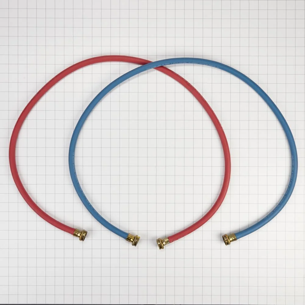 Kitchenaid 8212545RP 5' Rubber washer fill hoses rated 1000 PSI with 2 female connections and built-in O-Rings - 2 pack - Image 7