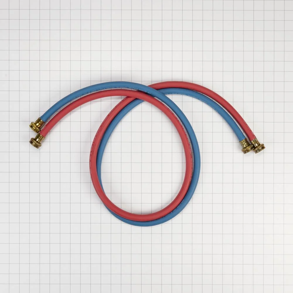 Kitchenaid 8212545RP 5' Rubber washer fill hoses rated 1000 PSI with 2 female connections and built-in O-Rings - 2 pack - Image 8
