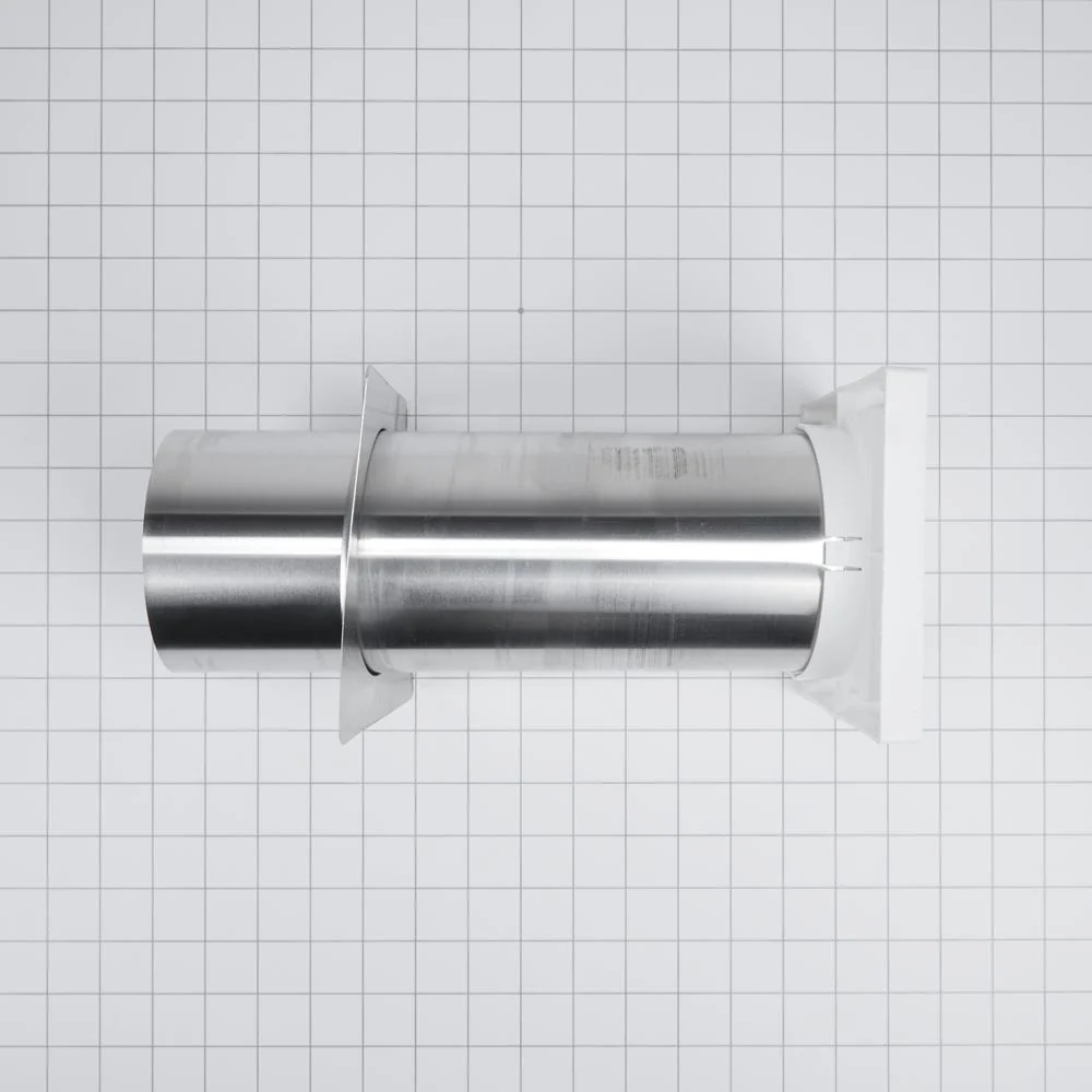 Kitchenaid 8212662 Dryer Louvered Vent of 4" opening with 10.5" tail pipe and back draft flapper - Image 3