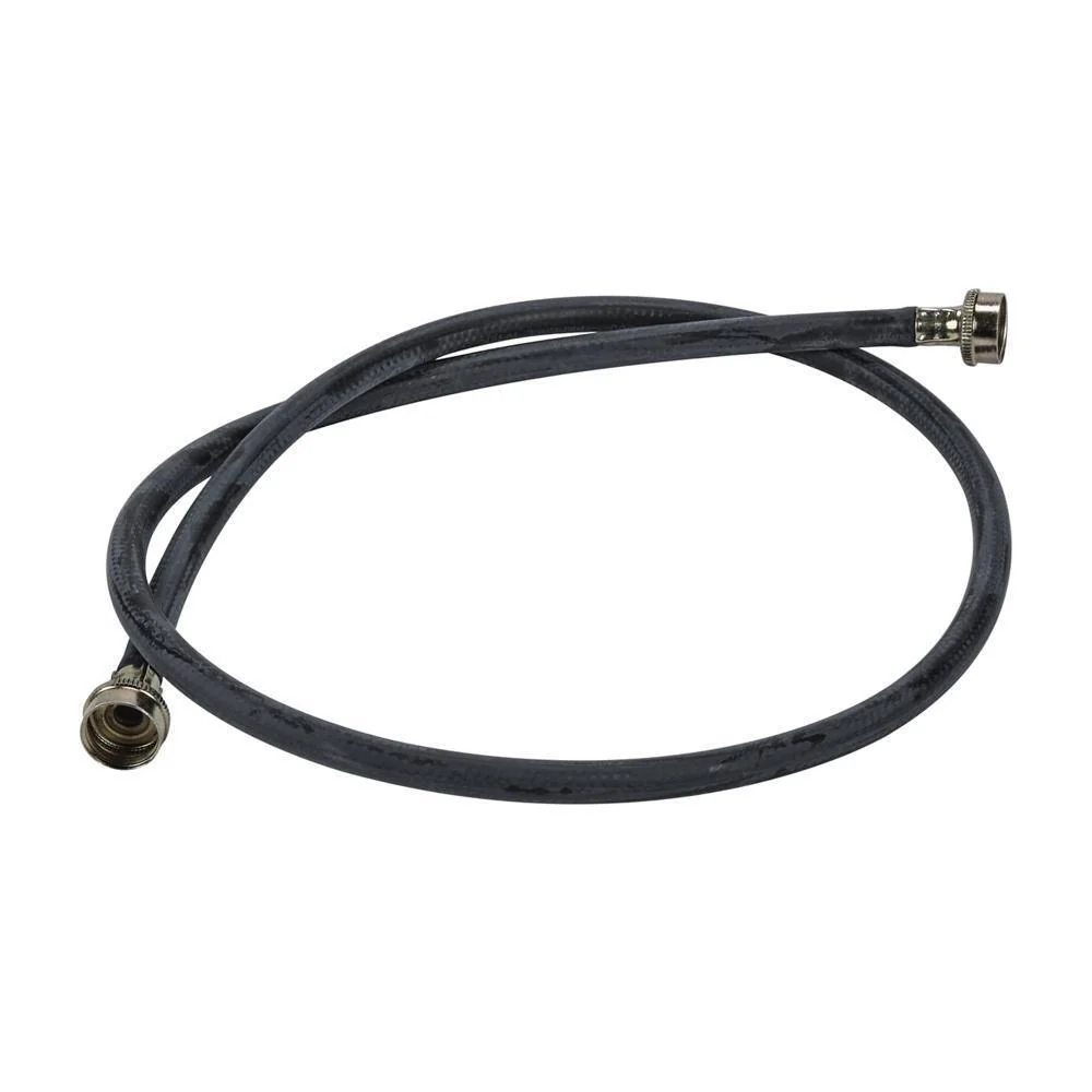 Kitchenaid 89503BU 5' Black Rubber Washer Fill Hoses rated 1000 PSI with 2 female connections - 24 Pack