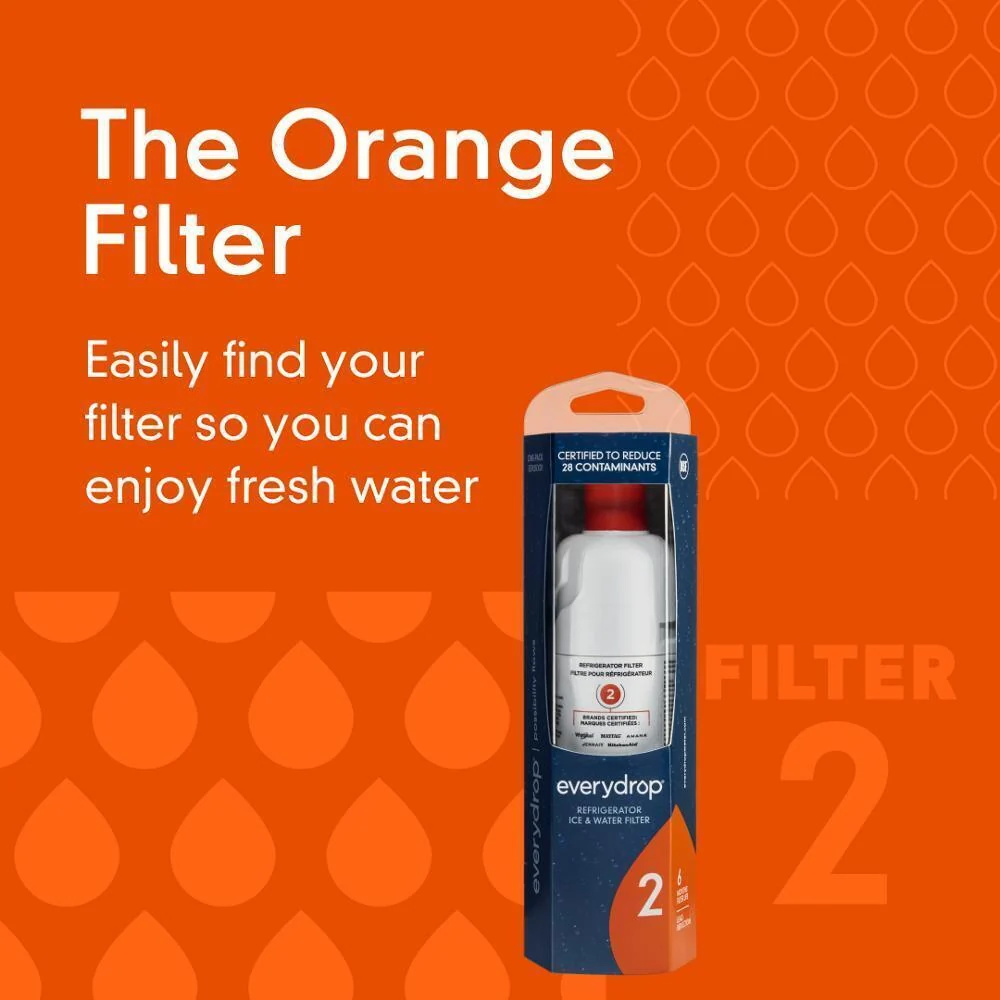 Kitchenaid EDR2RXD1 everydrop® Refrigerator Ice & Water Filter 2 - EDR2RXD1 (Pack of 1) - Image 11