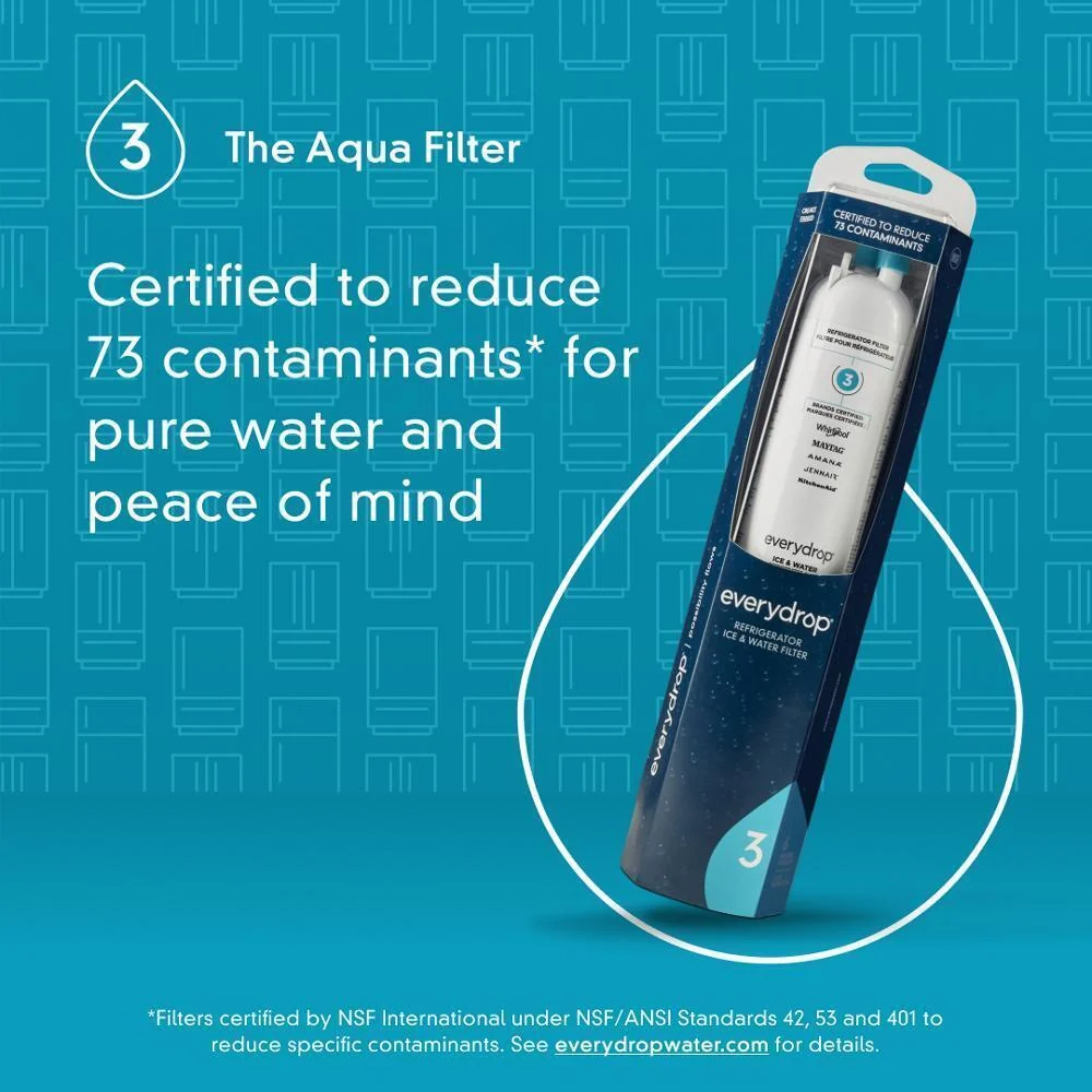 Kitchenaid EDR3RXD1 everydrop® Refrigerator Ice & Water Filter 3 - EDR3RXD1 (Pack of 1) - Image 16