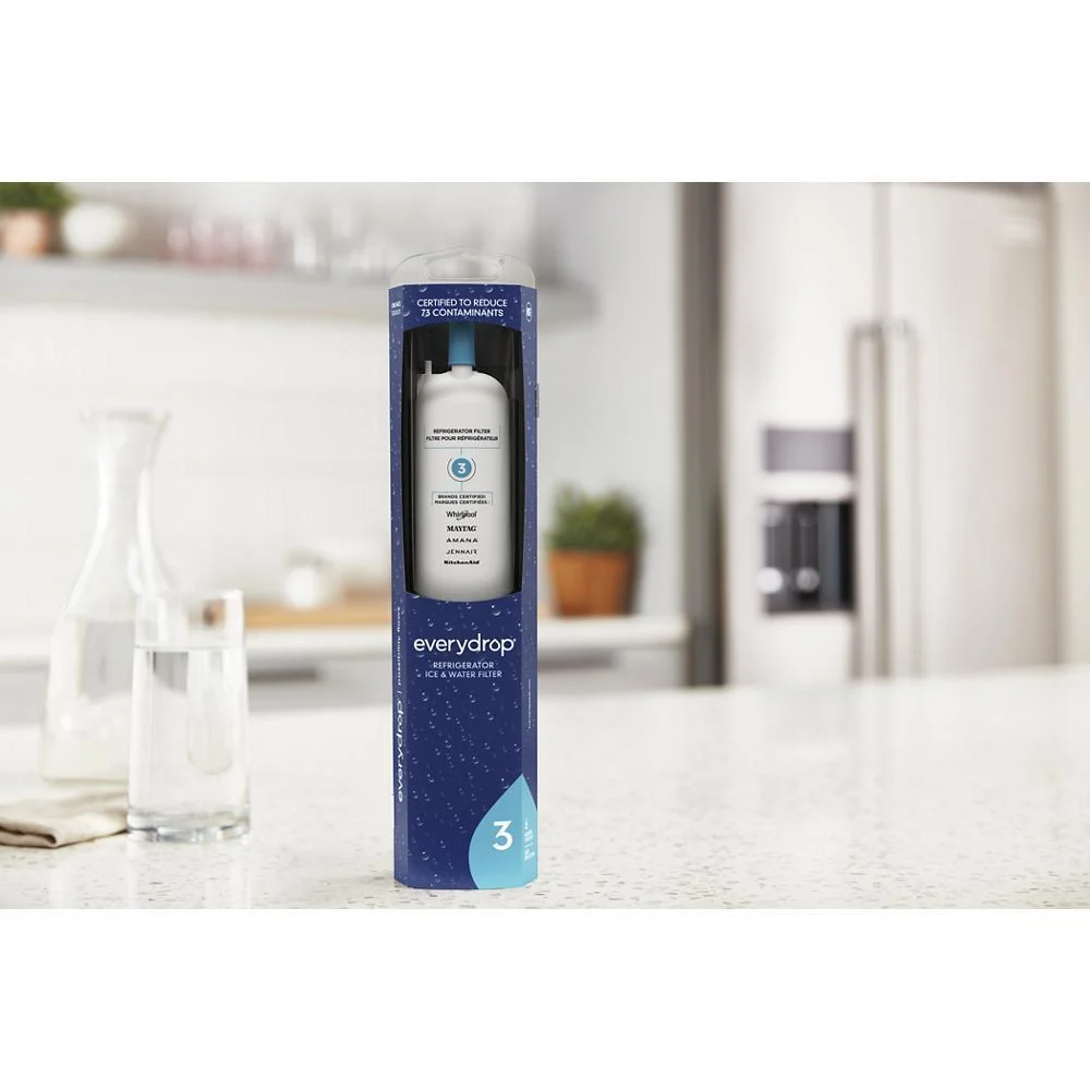 Kitchenaid EDR3RXD1 everydrop® Refrigerator Ice & Water Filter 3 - EDR3RXD1 (Pack of 1) - Image 6
