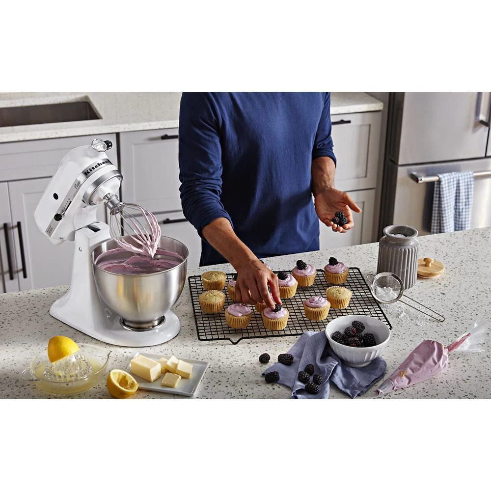 Kitchenaid K45SSWH Classic™ Series 4.5 Quart Tilt-Head Stand Mixer - Image 12