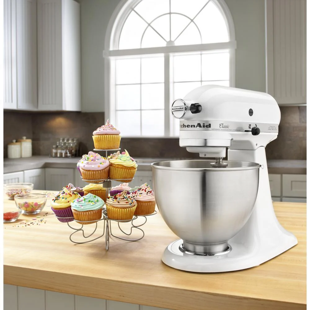 Kitchenaid K45SSWH Classic™ Series 4.5 Quart Tilt-Head Stand Mixer - Image 8