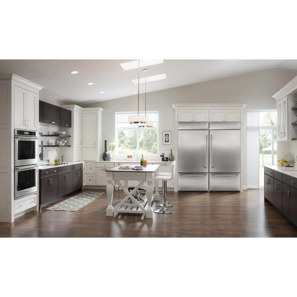 Kitchenaid KBBL306ESS 20.9 Cu. Ft. 36" Width Built-In Stainless Bottom Mount Refrigerator with Platinum Interior Design - Image 2